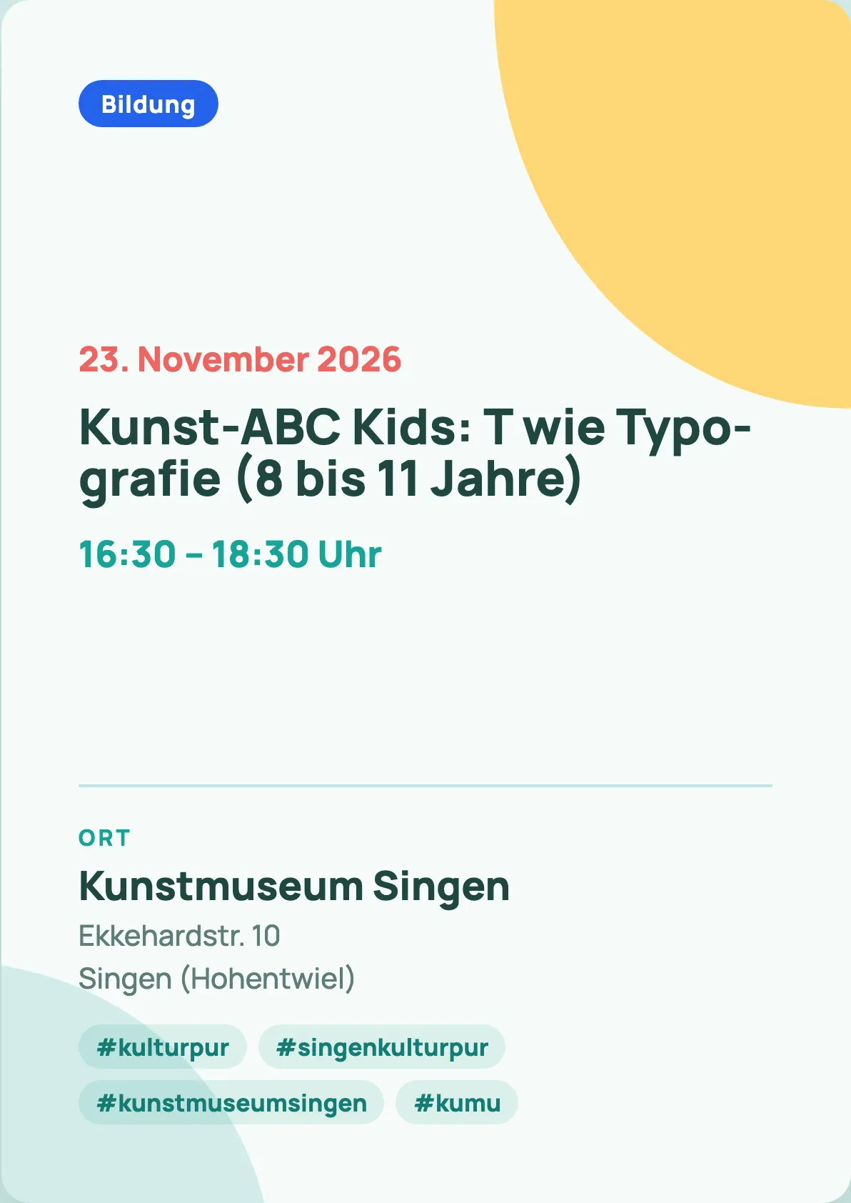 Veranstaltungsflyer