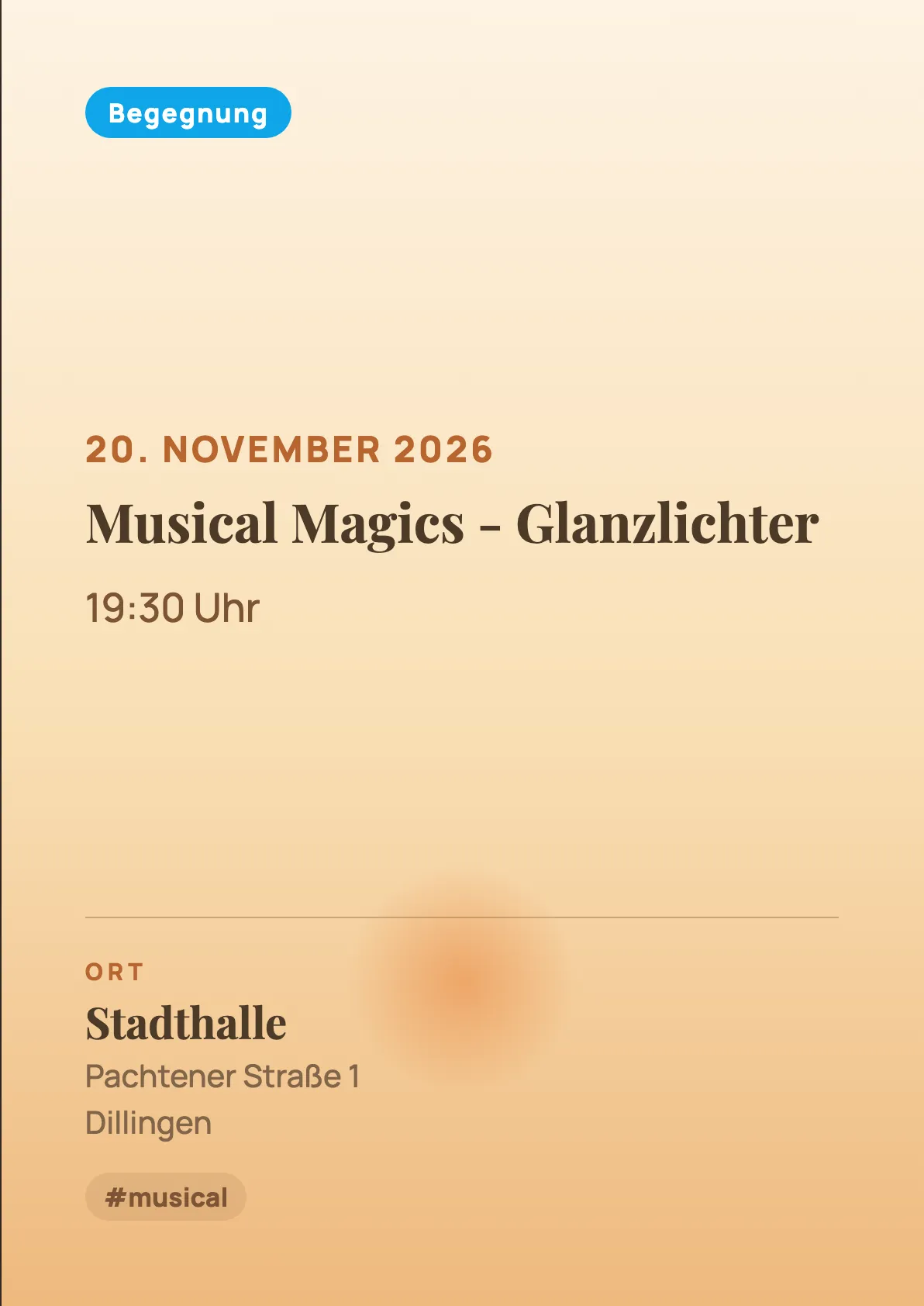 Veranstaltungsflyer
