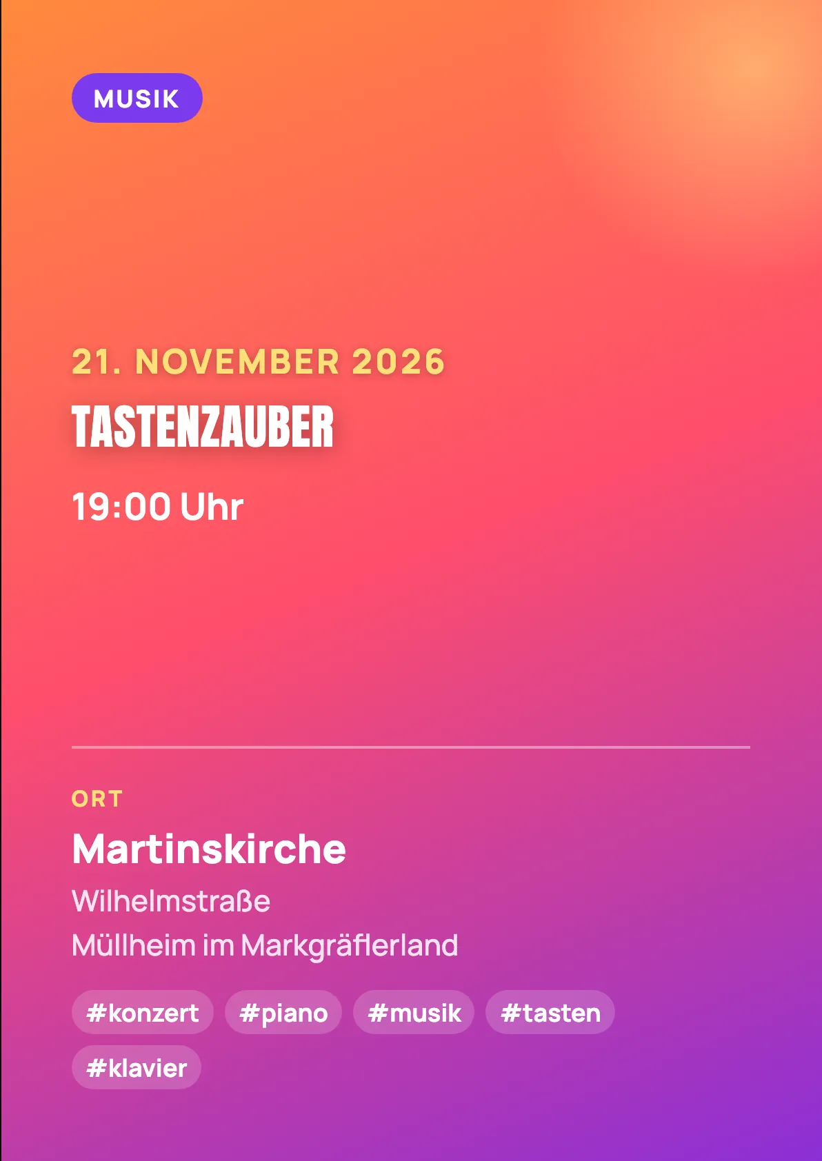 Veranstaltungsflyer
