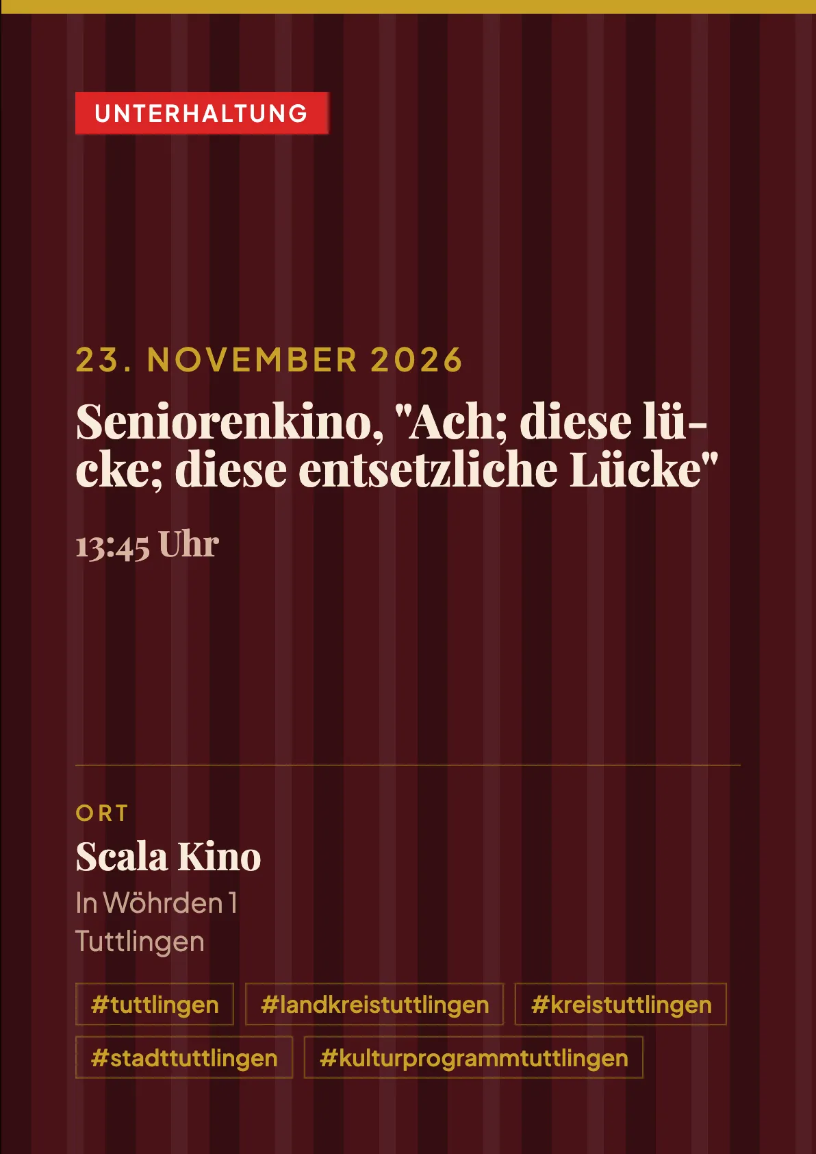 Veranstaltungsflyer