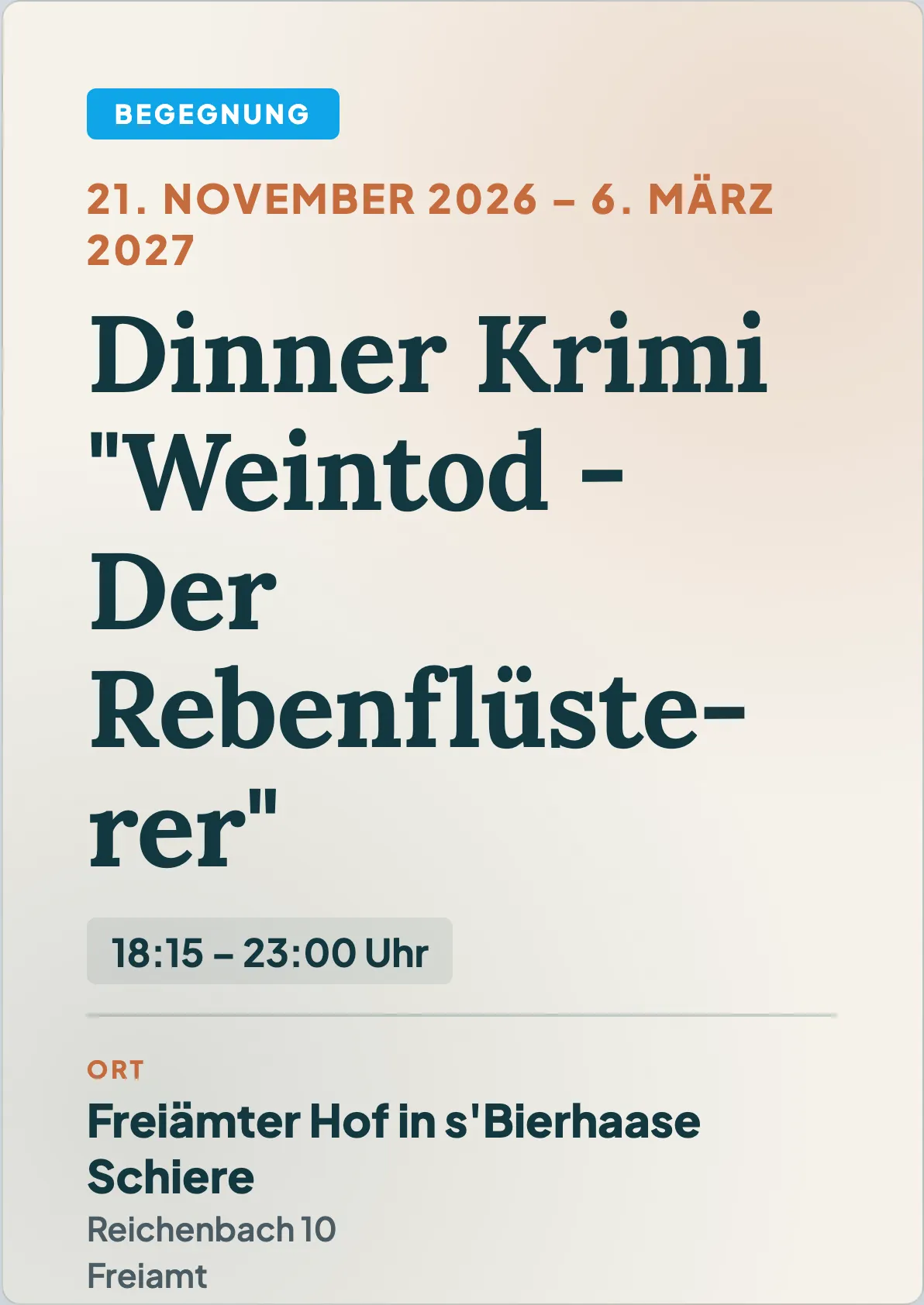 Veranstaltungsflyer