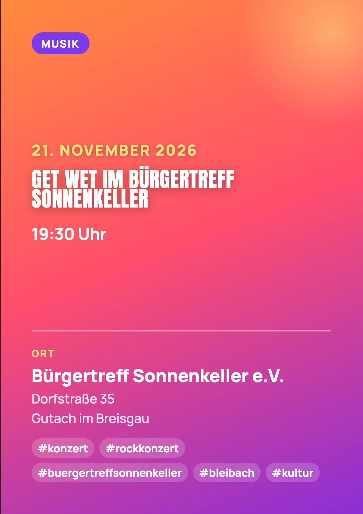 Veranstaltungsflyer