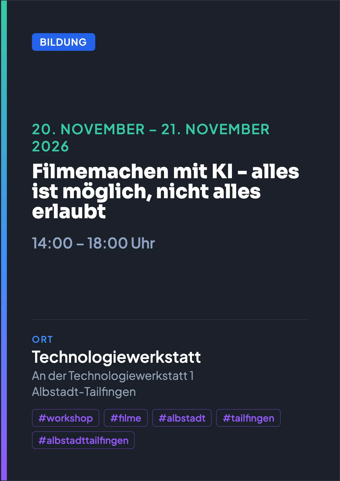 Veranstaltungsflyer