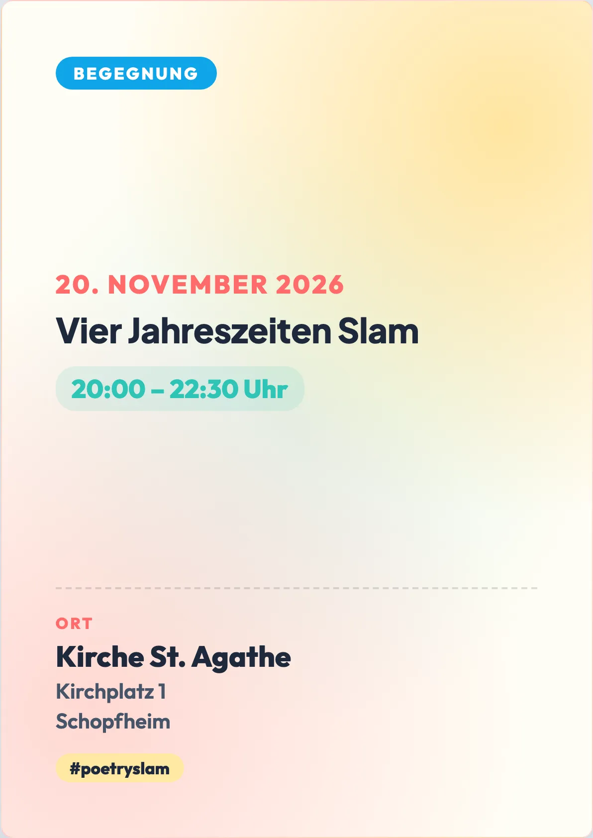 Veranstaltungsflyer