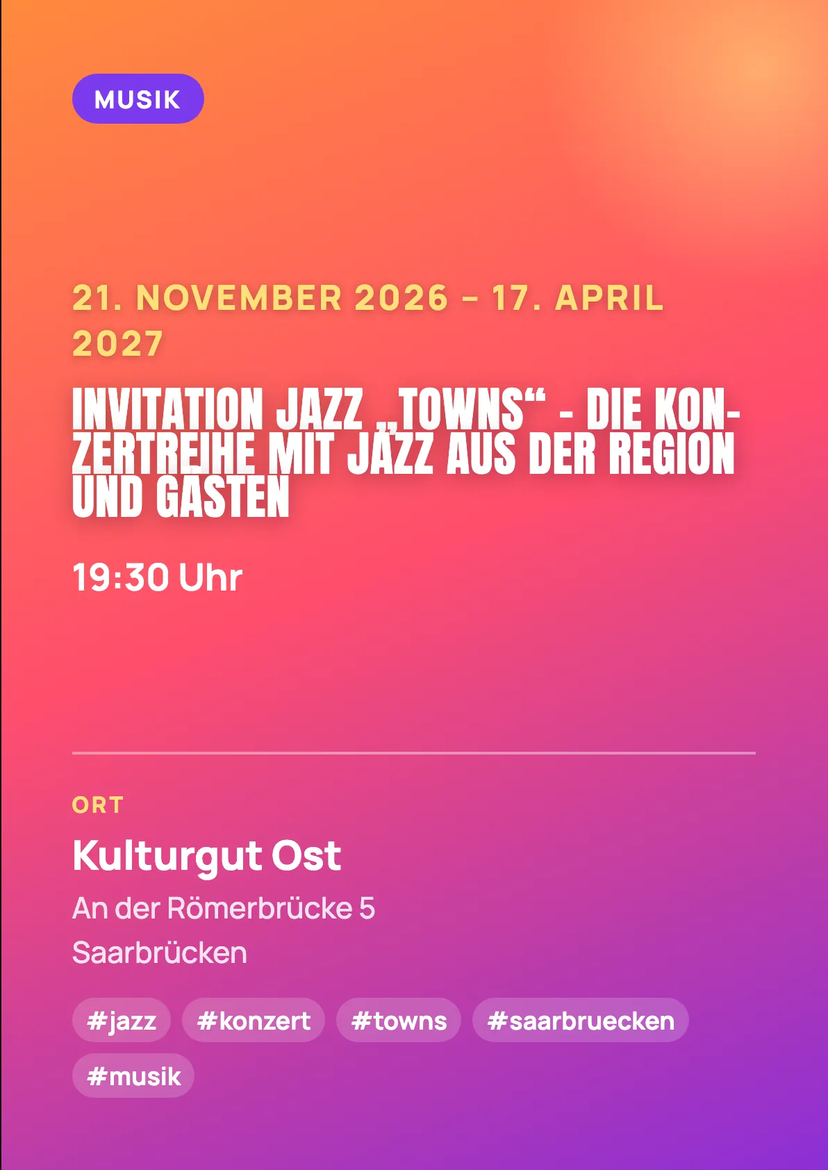 Veranstaltungsflyer