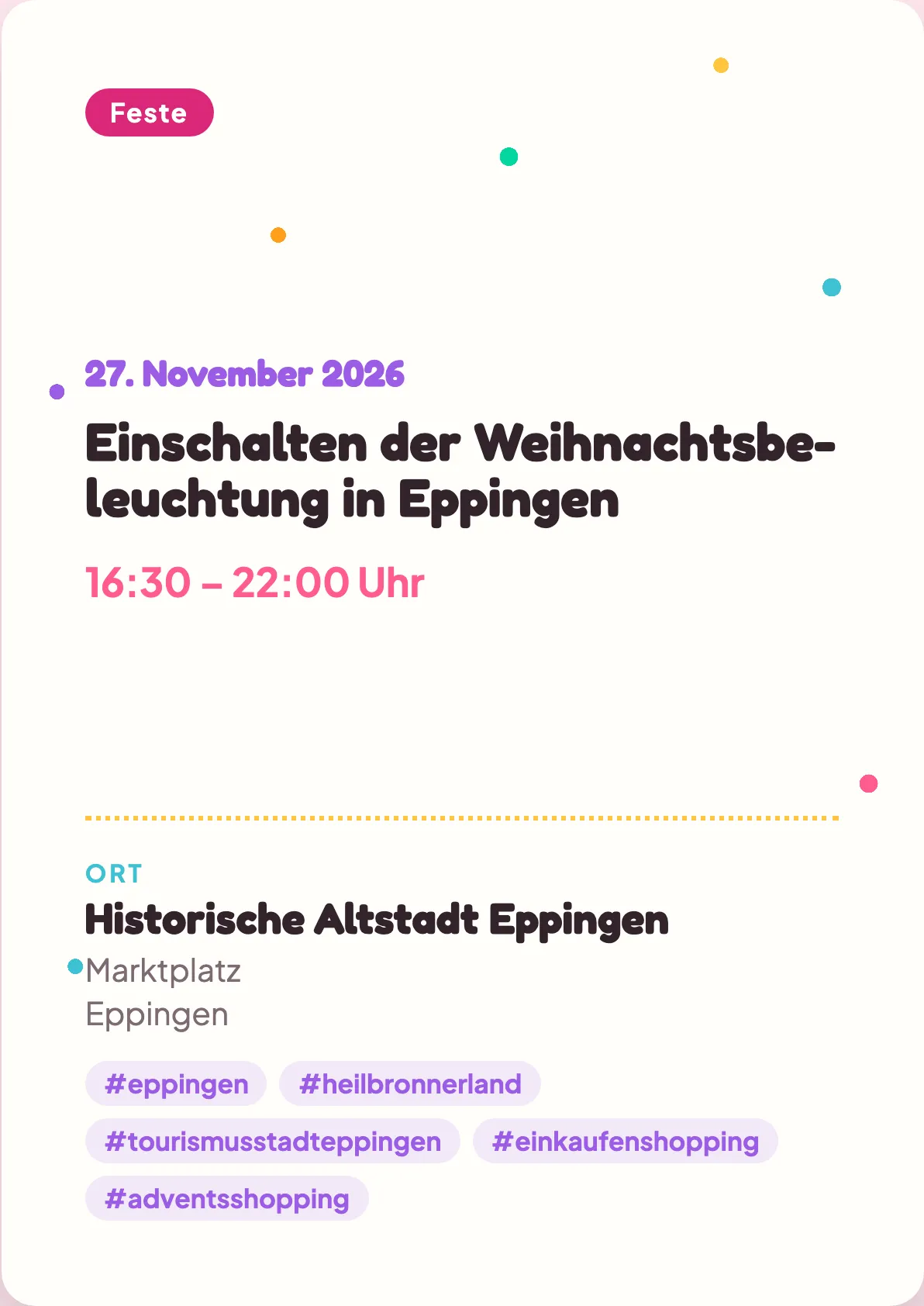 Veranstaltungsflyer