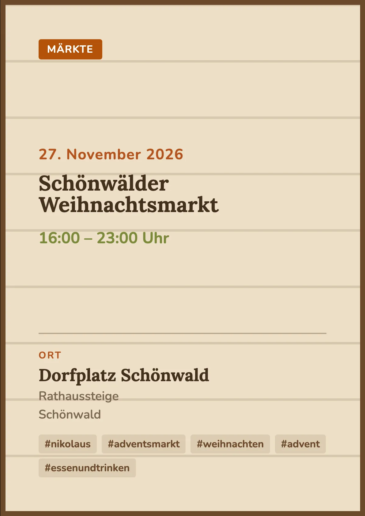 Veranstaltungsflyer