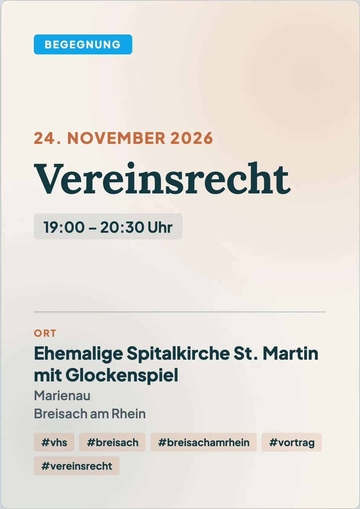 Veranstaltungsflyer