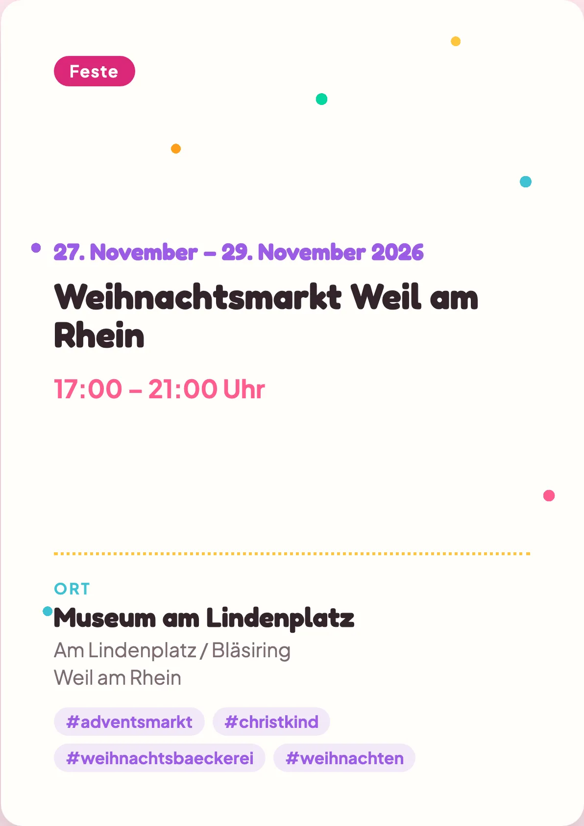 Veranstaltungsflyer