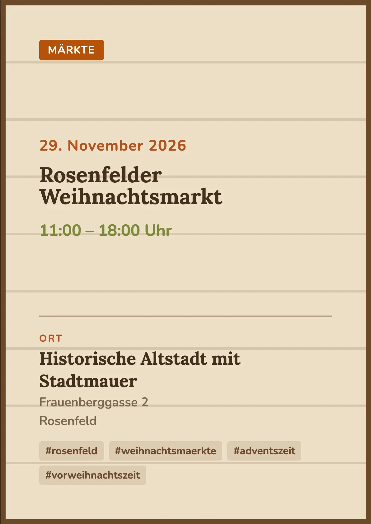 Veranstaltungsflyer