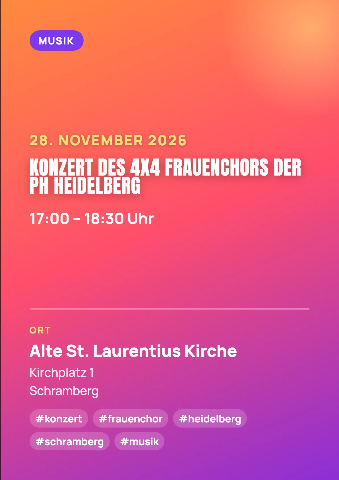 Veranstaltungsflyer