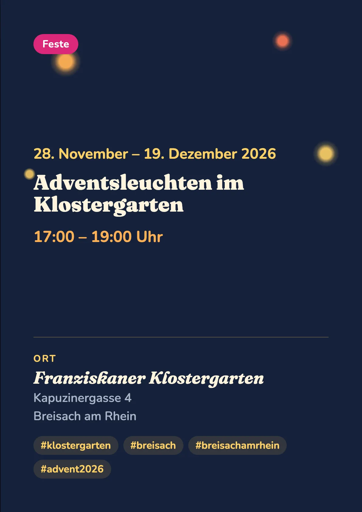 Veranstaltungsflyer