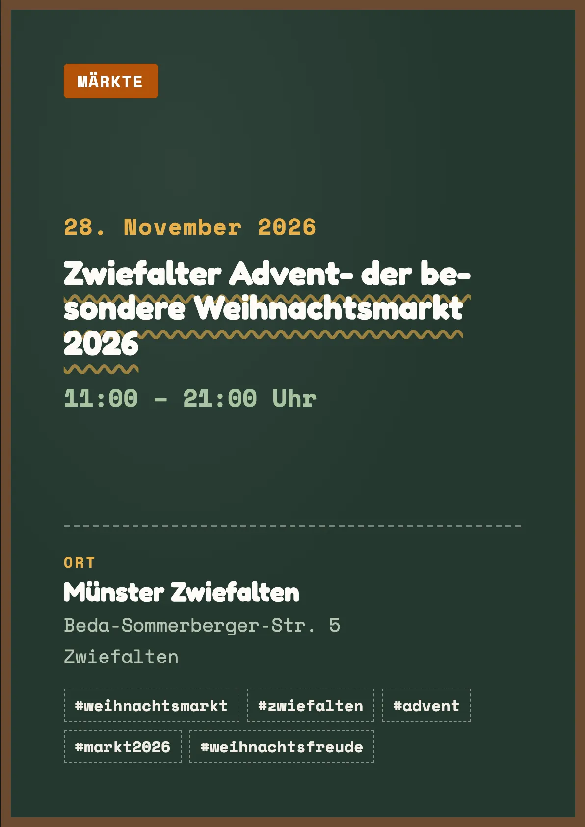 Veranstaltungsflyer