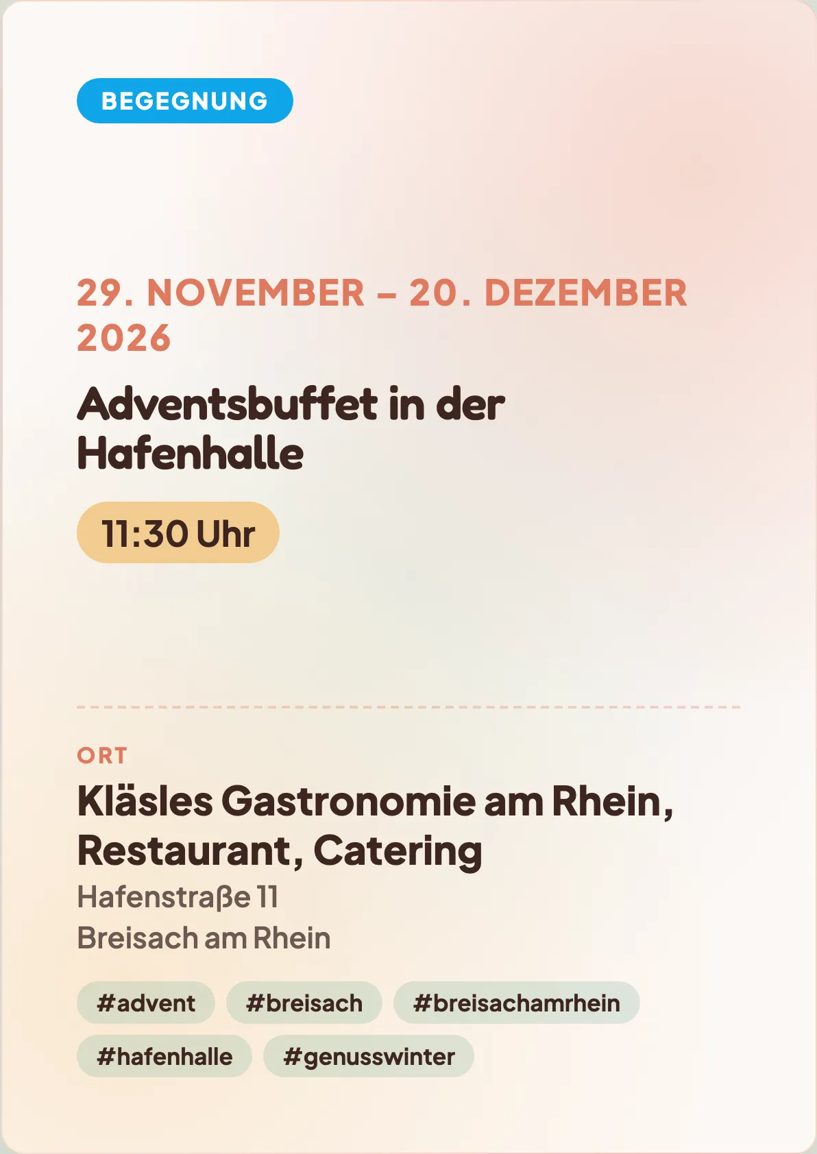 Veranstaltungsflyer