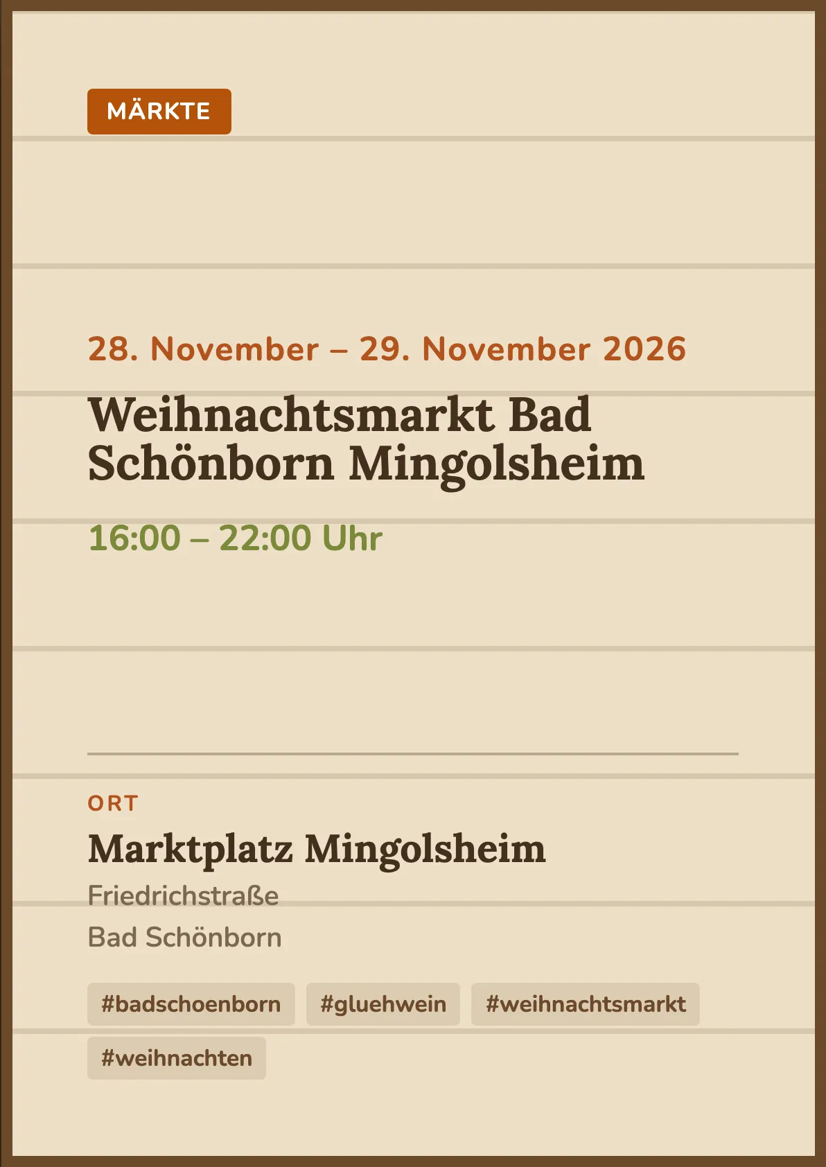 Veranstaltungsflyer