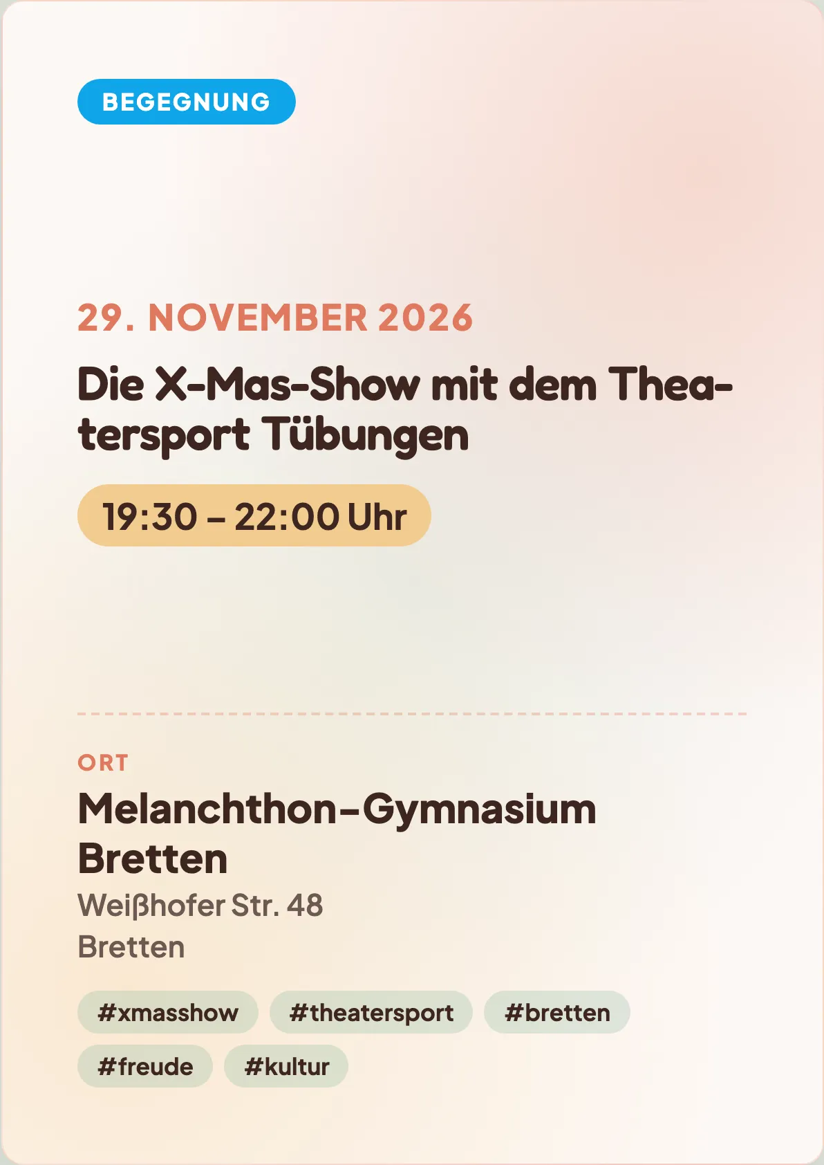 Veranstaltungsflyer
