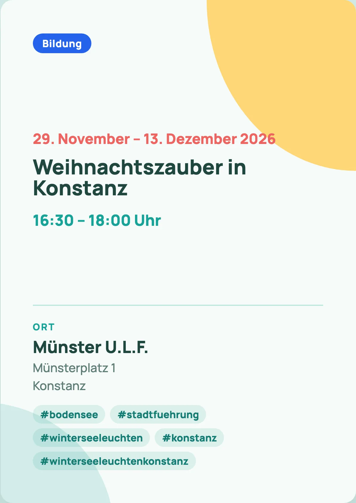 Veranstaltungsflyer