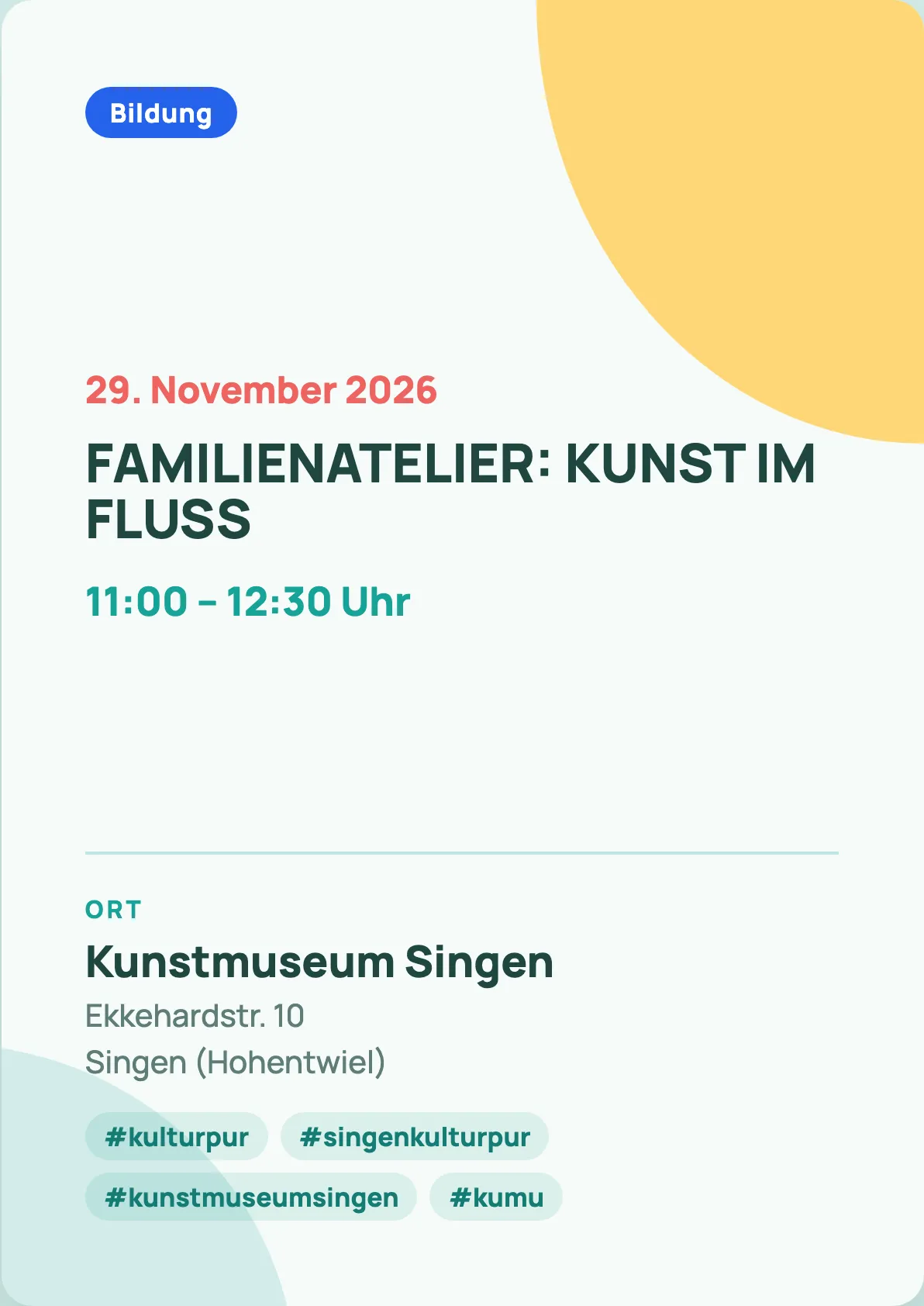 Veranstaltungsflyer