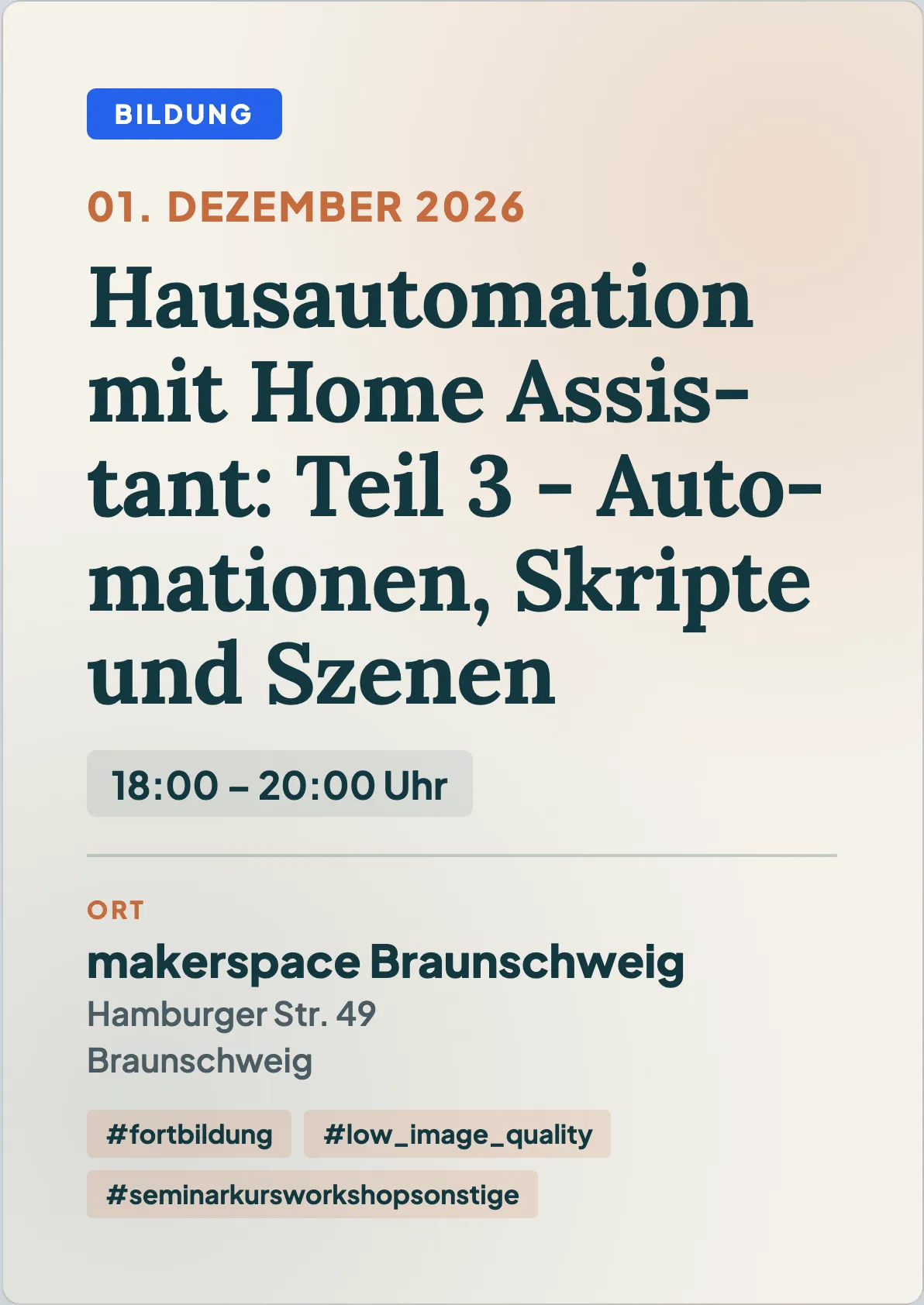 Veranstaltungsflyer