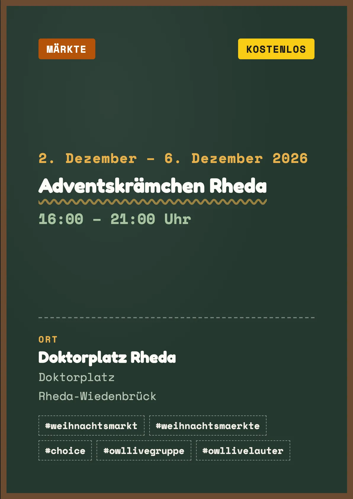 Veranstaltungsflyer
