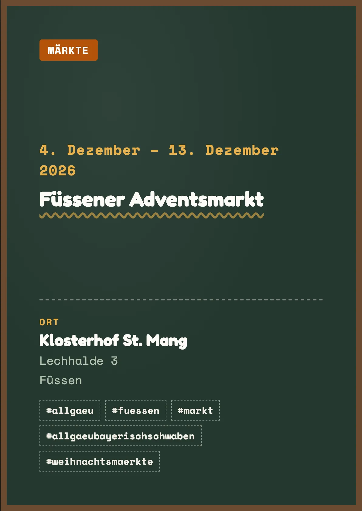 Veranstaltungsflyer