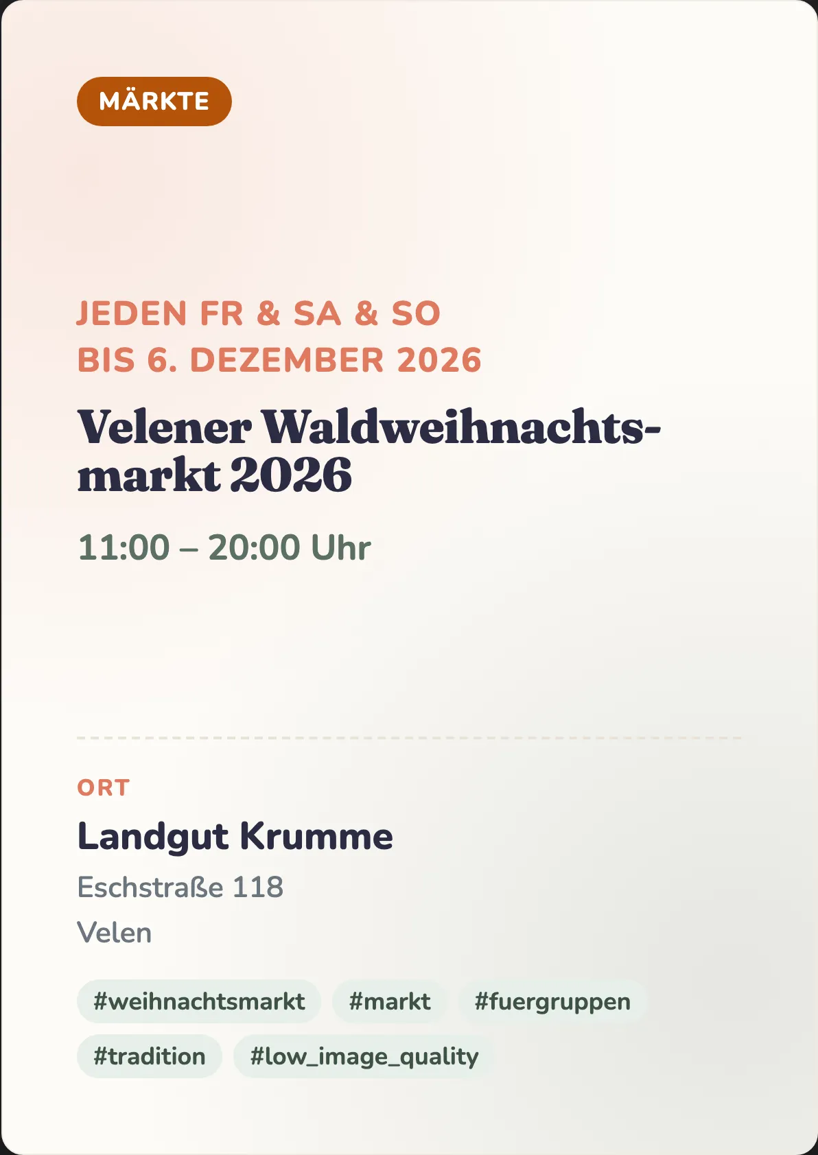 Veranstaltungsflyer