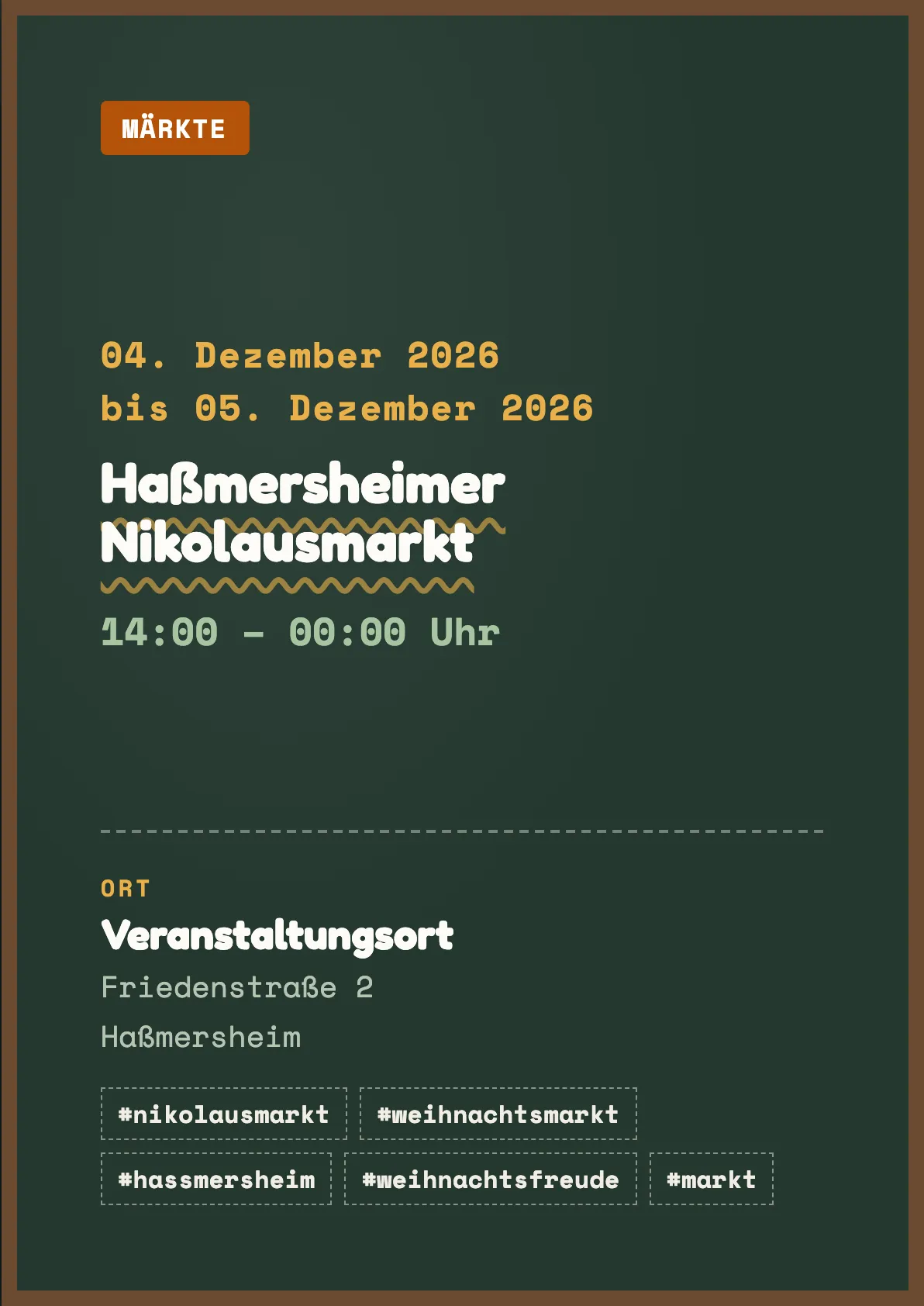Veranstaltungsflyer