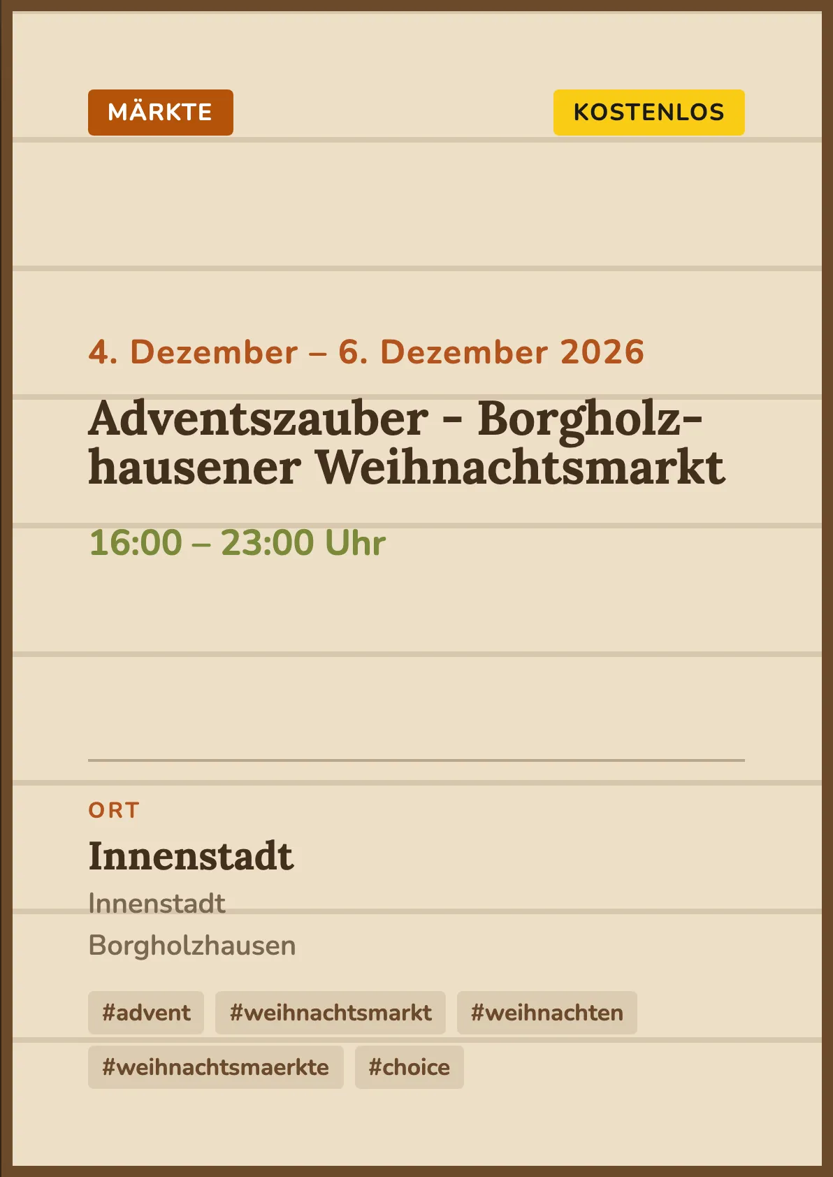 Veranstaltungsflyer