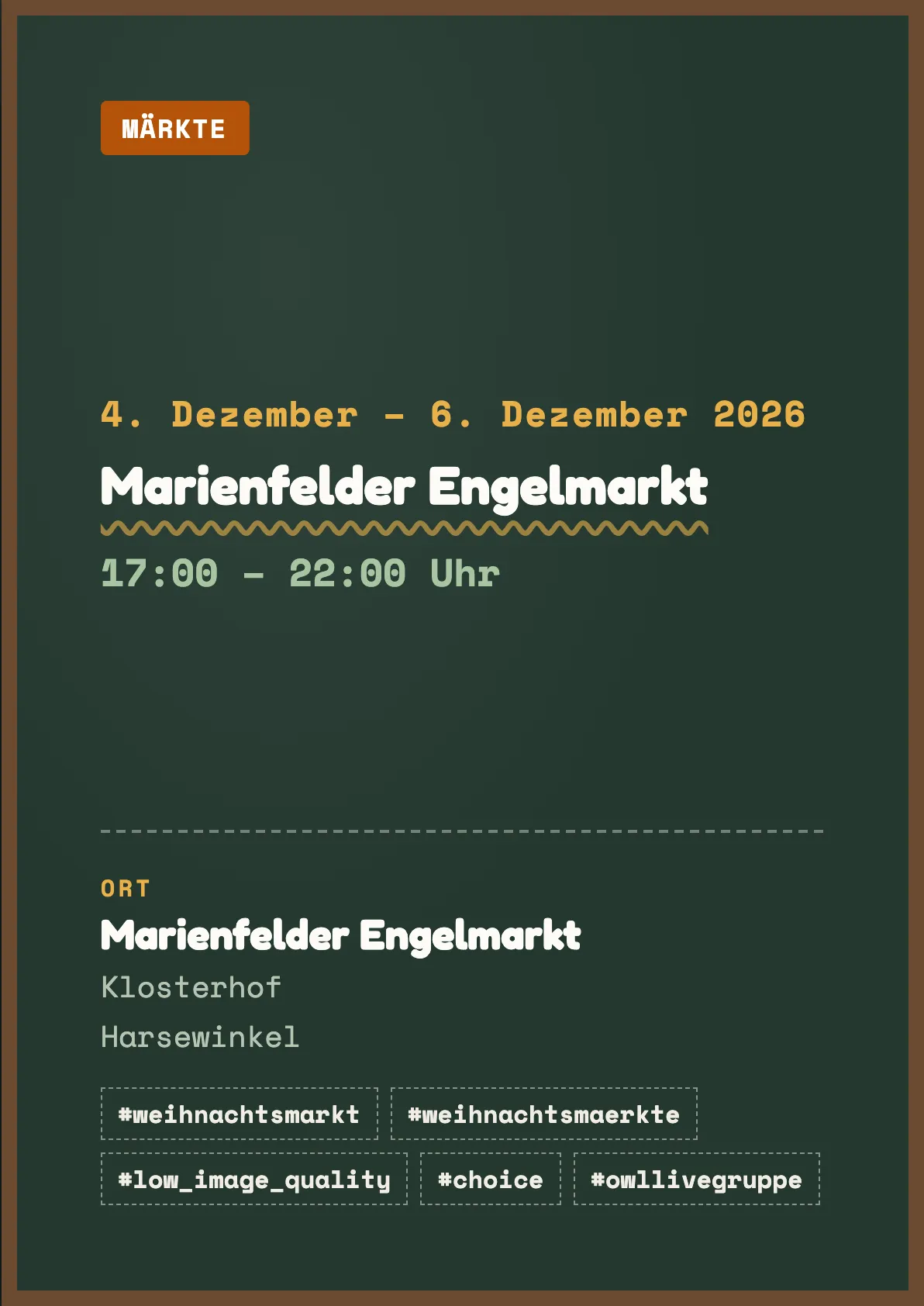 Veranstaltungsflyer