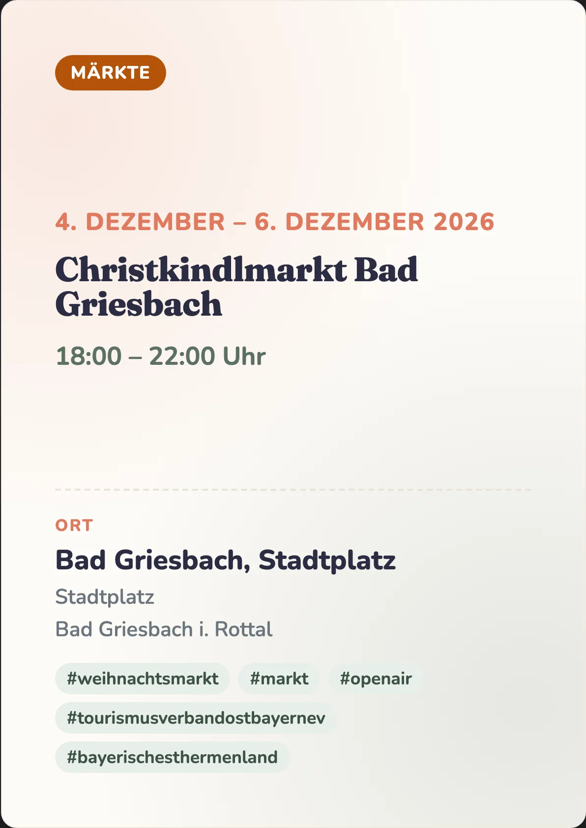 Veranstaltungsflyer