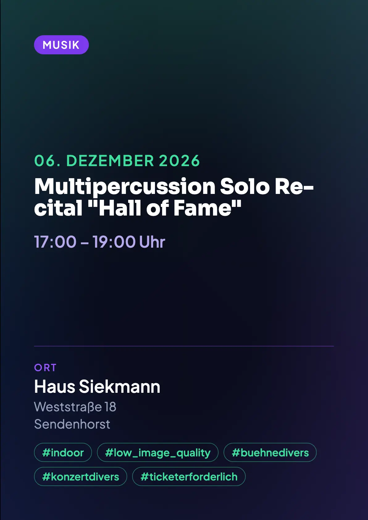 Veranstaltungsflyer