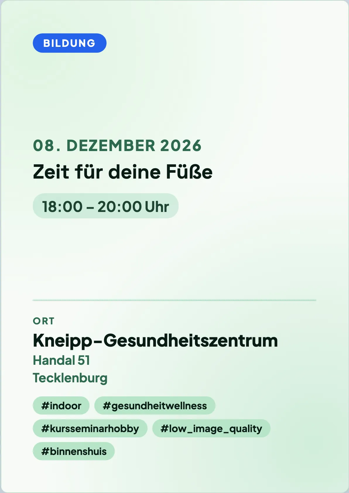 Veranstaltungsflyer