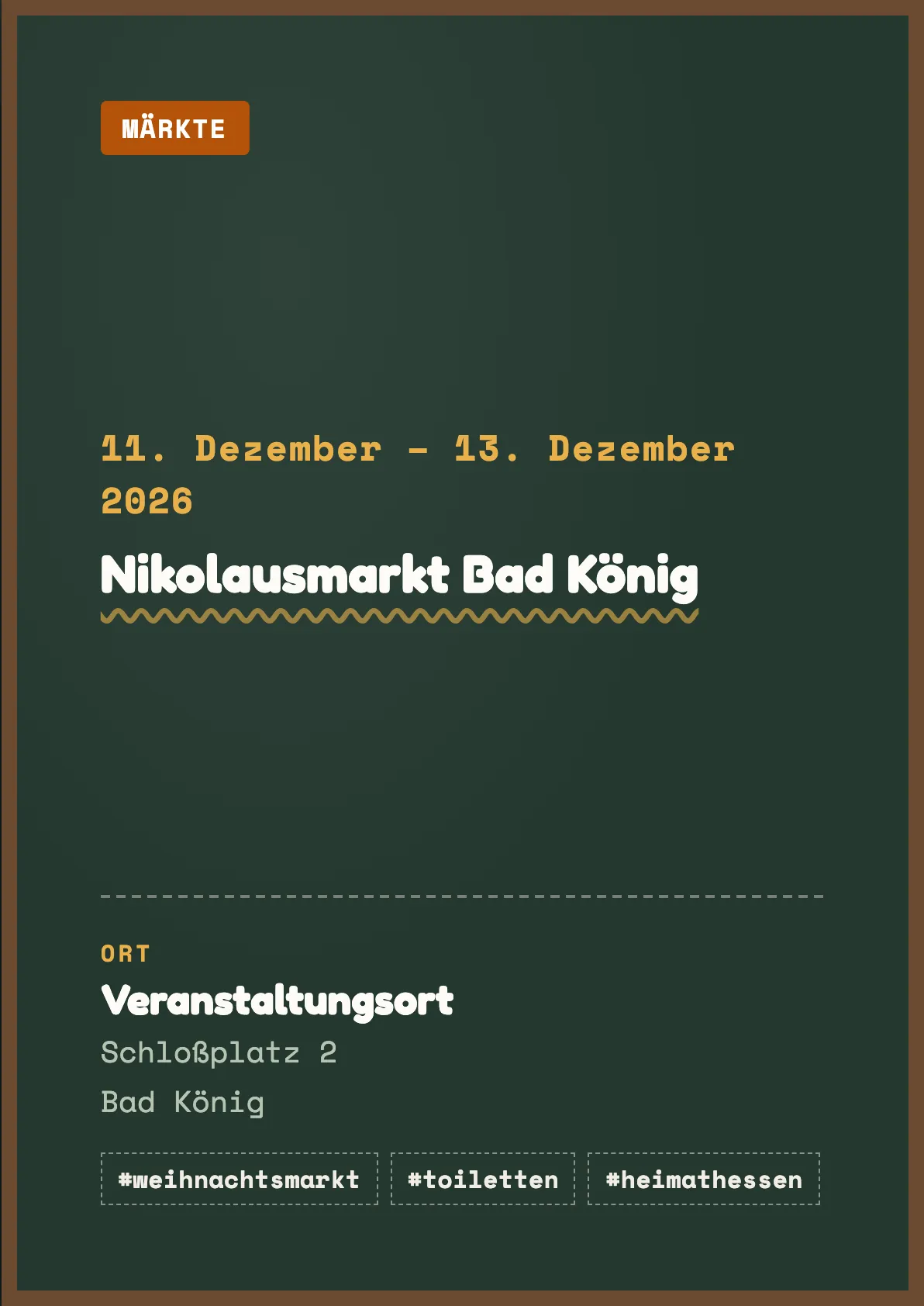 Veranstaltungsflyer