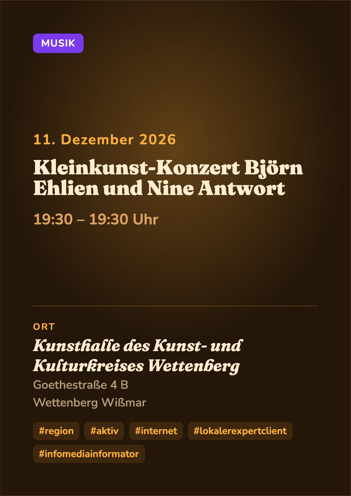 Veranstaltungsflyer