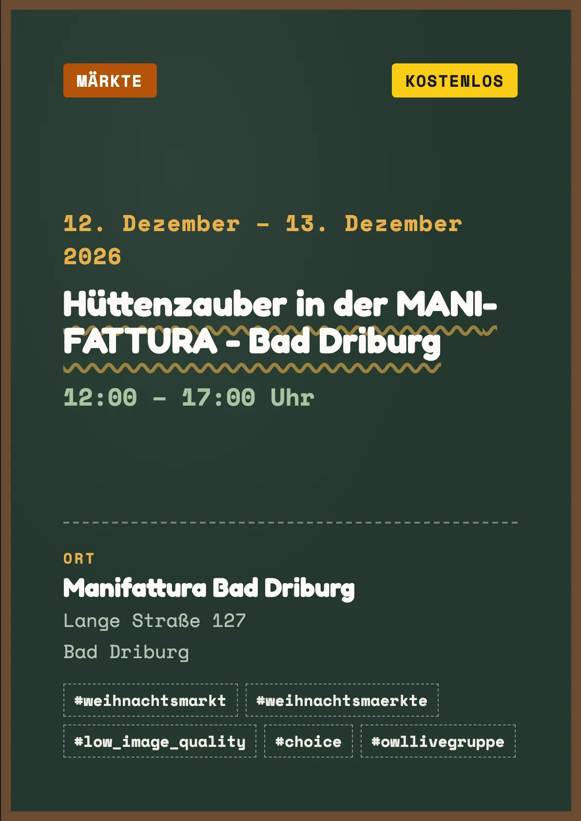 Veranstaltungsflyer