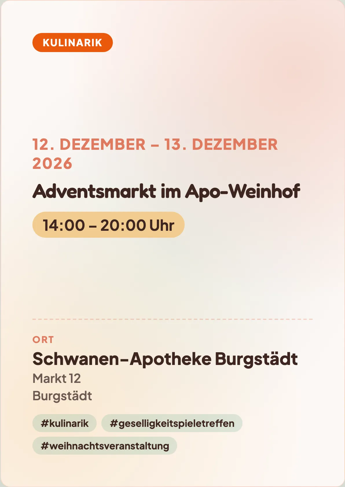 Veranstaltungsflyer