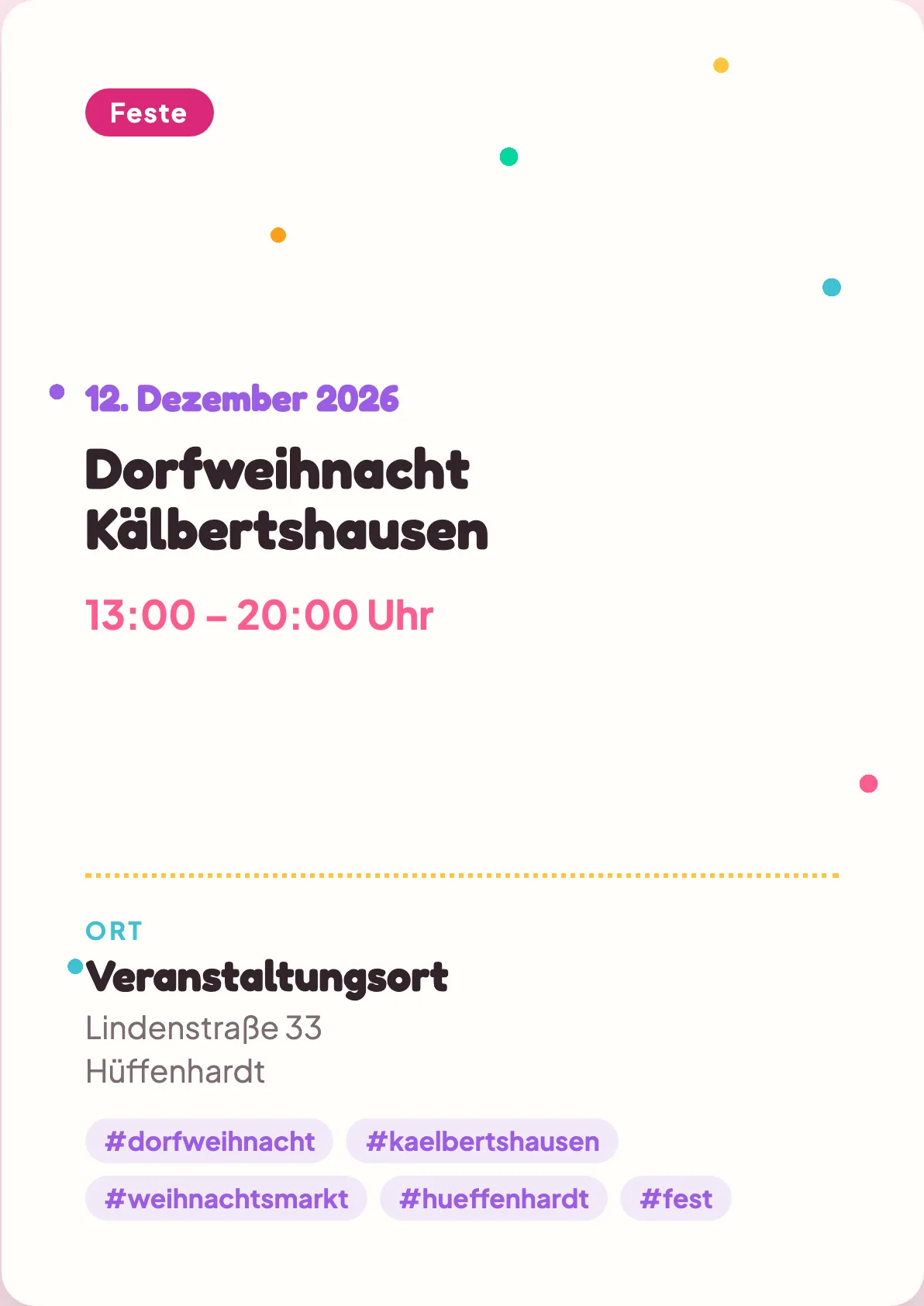 Veranstaltungsflyer