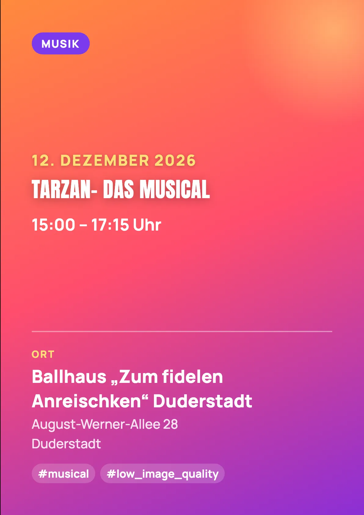 Veranstaltungsflyer