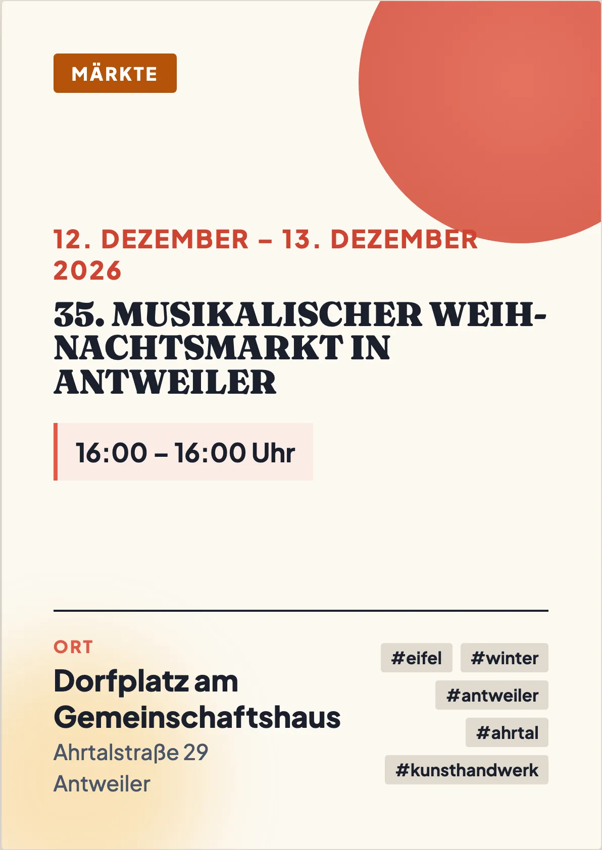 Veranstaltungsflyer