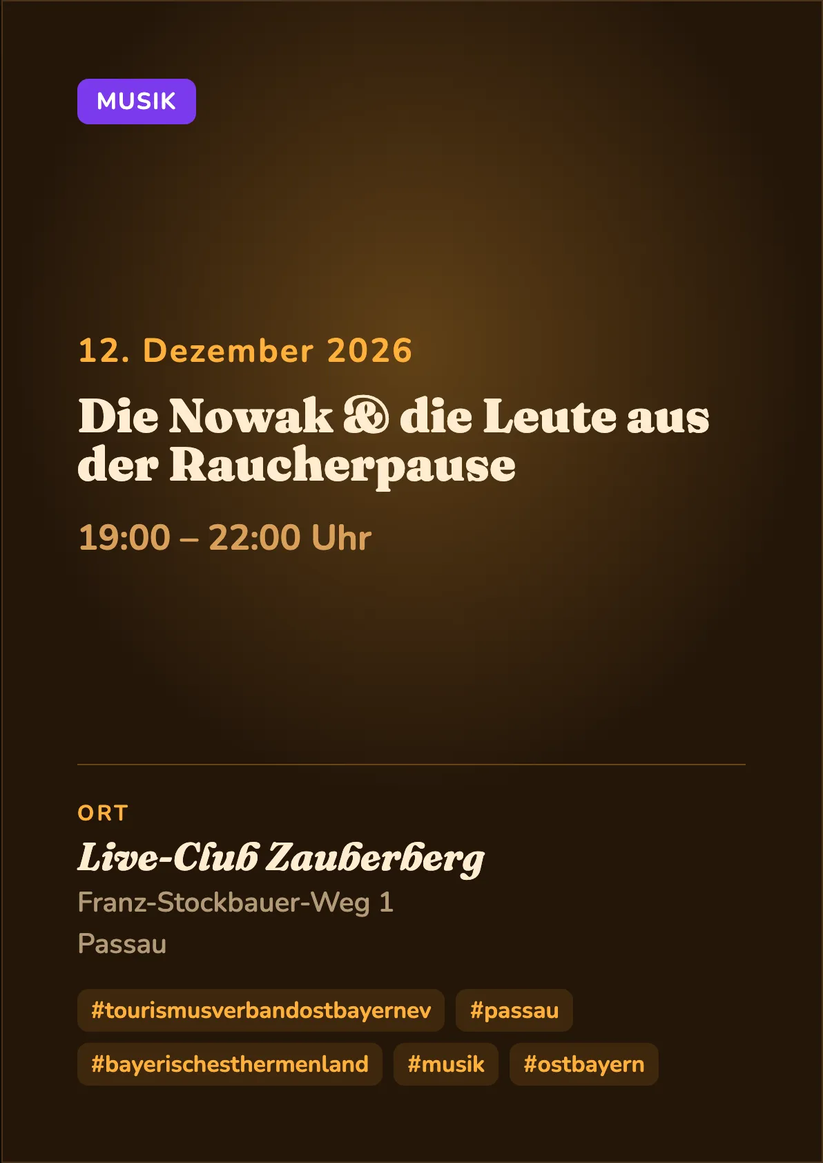 Veranstaltungsflyer