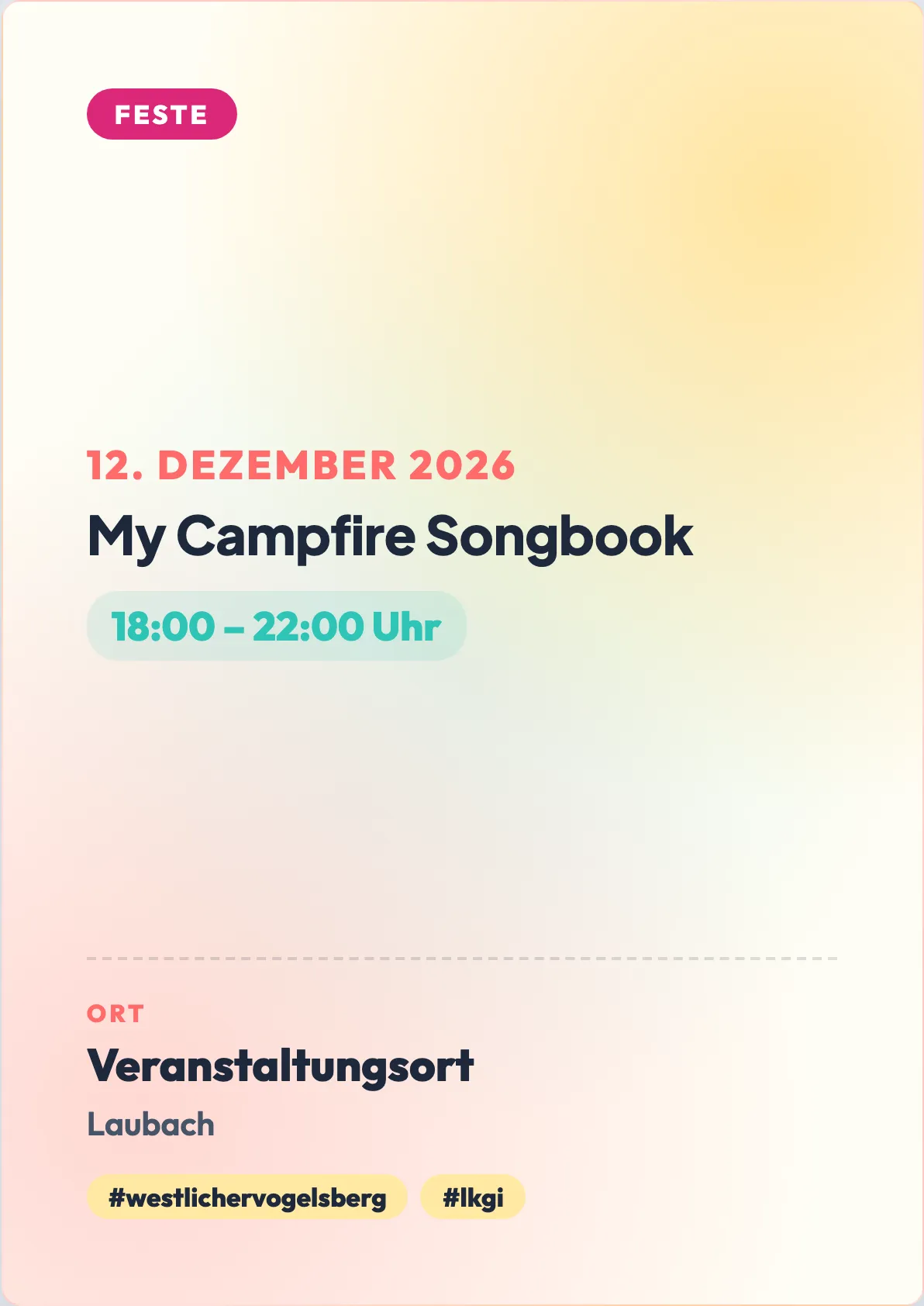 Veranstaltungsflyer