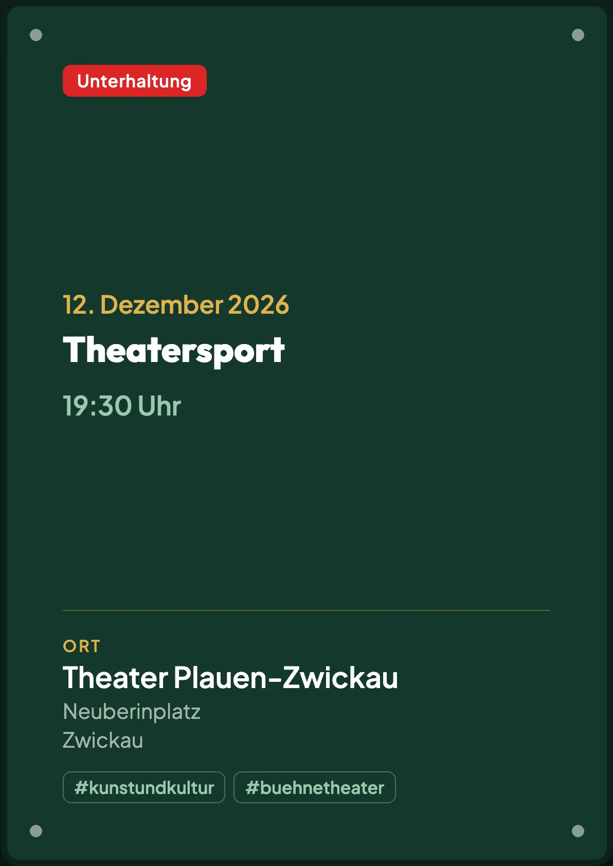 Veranstaltungsflyer