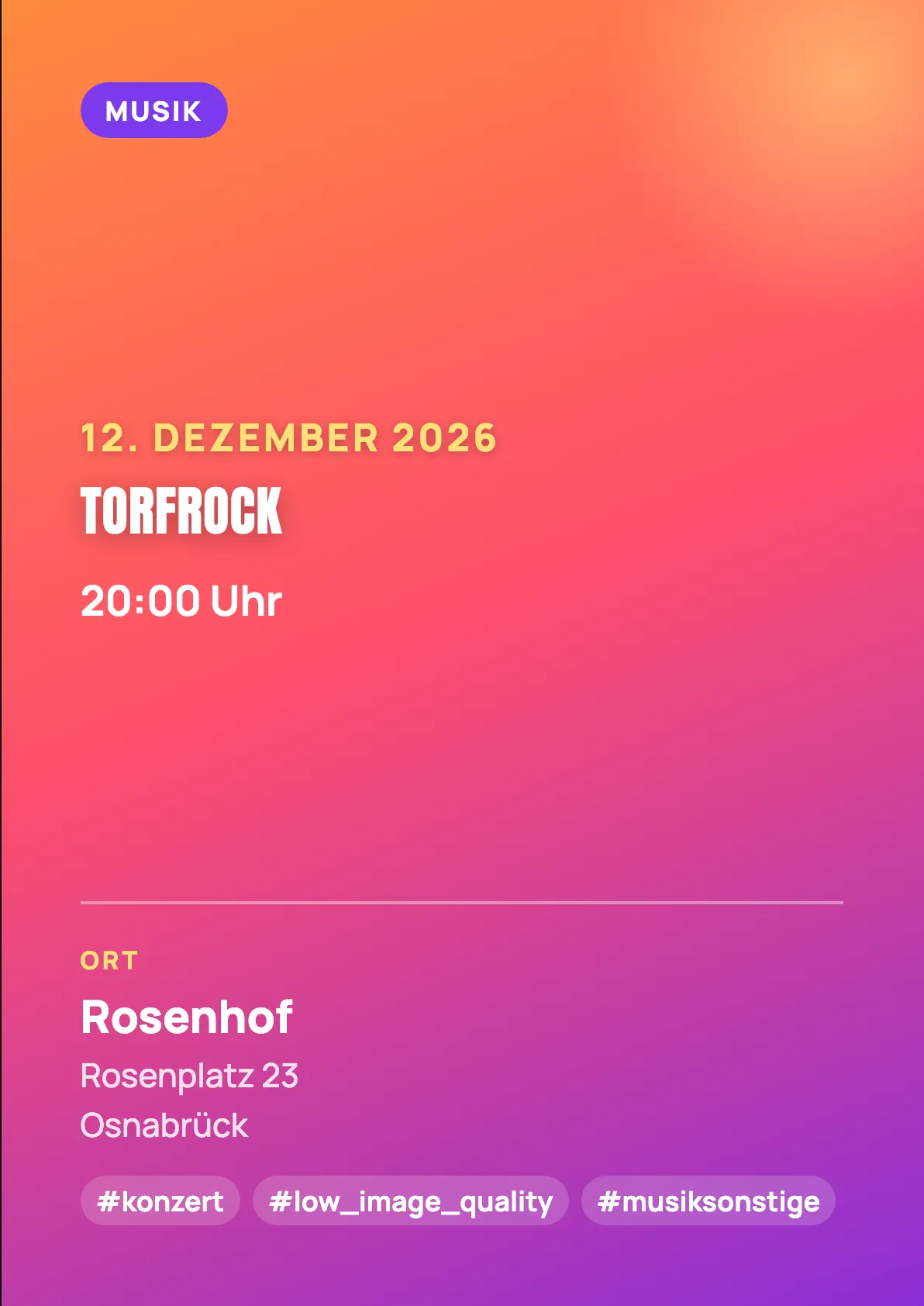 Veranstaltungsflyer