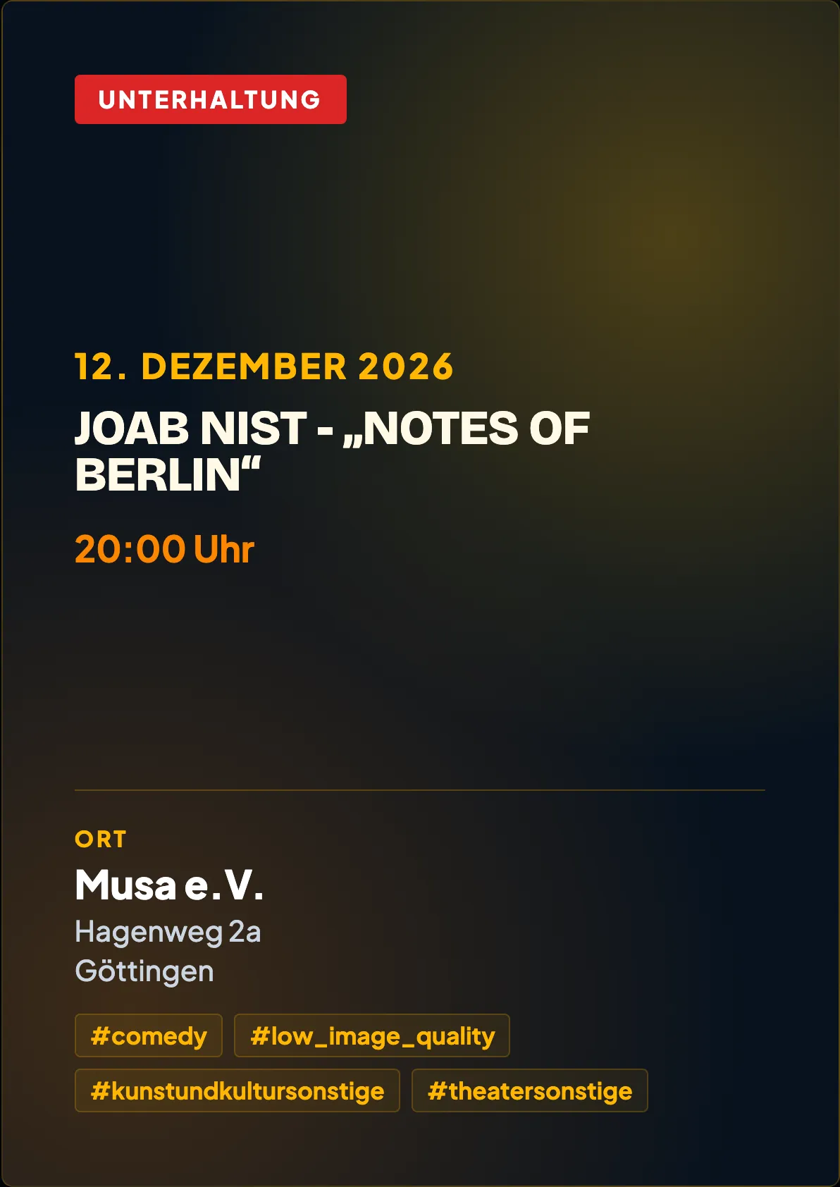 Veranstaltungsflyer