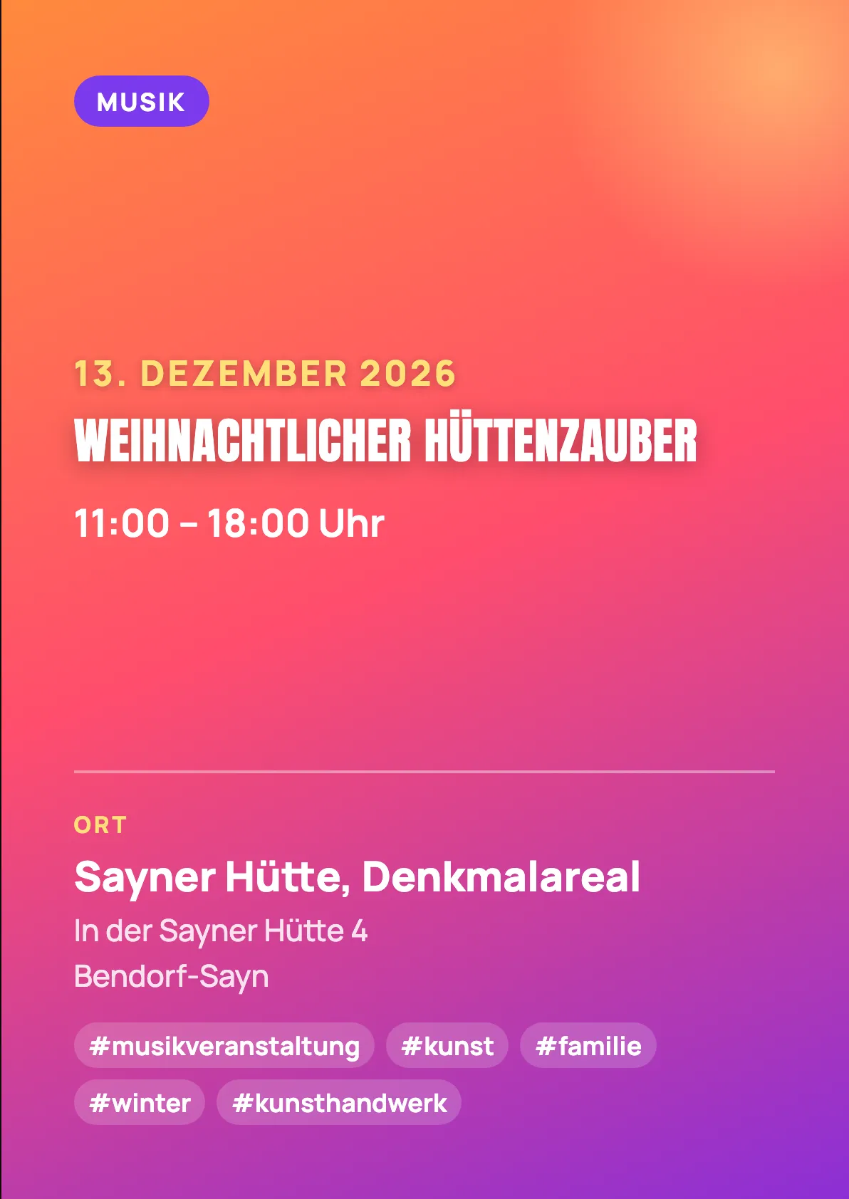 Veranstaltungsflyer