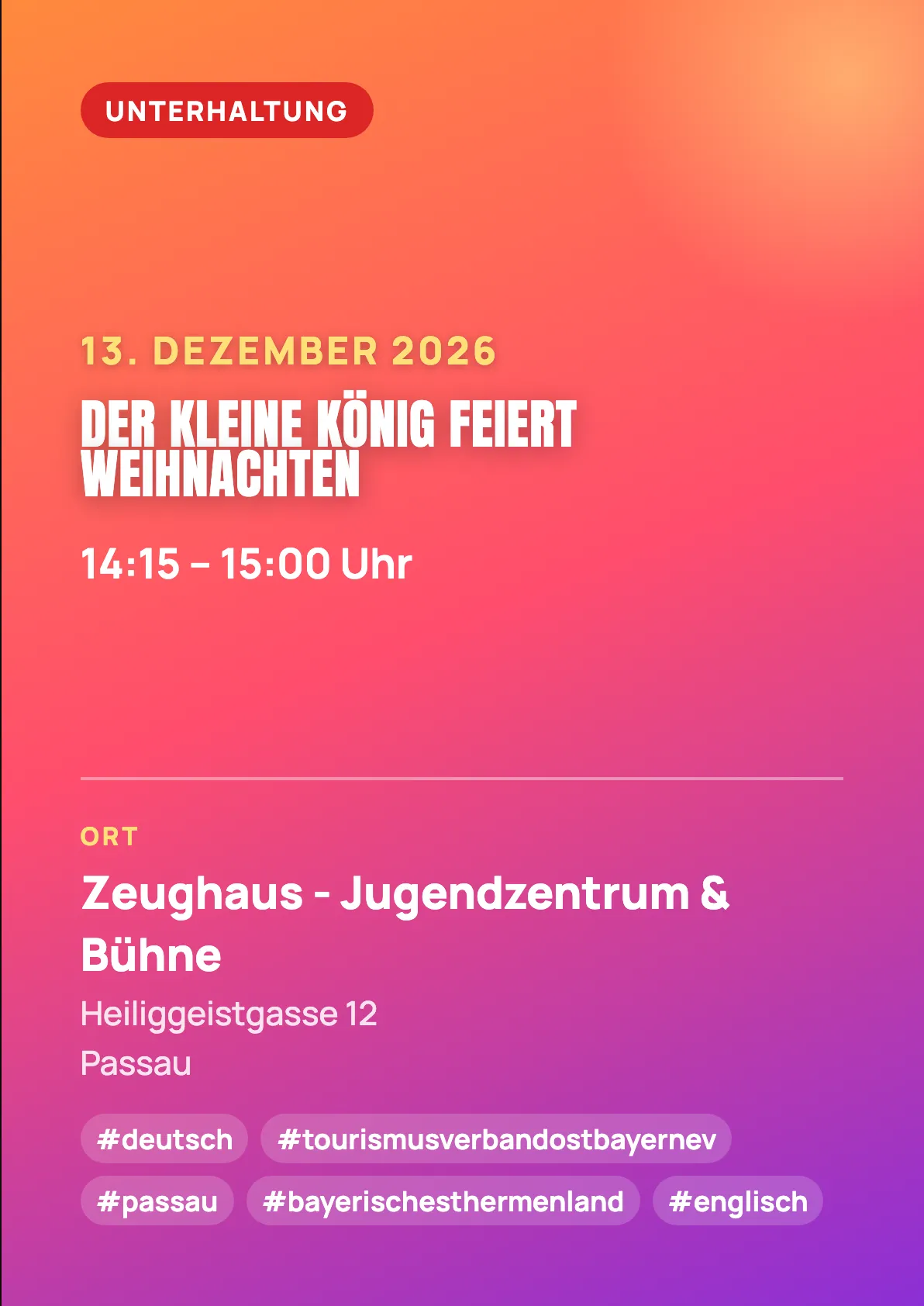 Veranstaltungsflyer