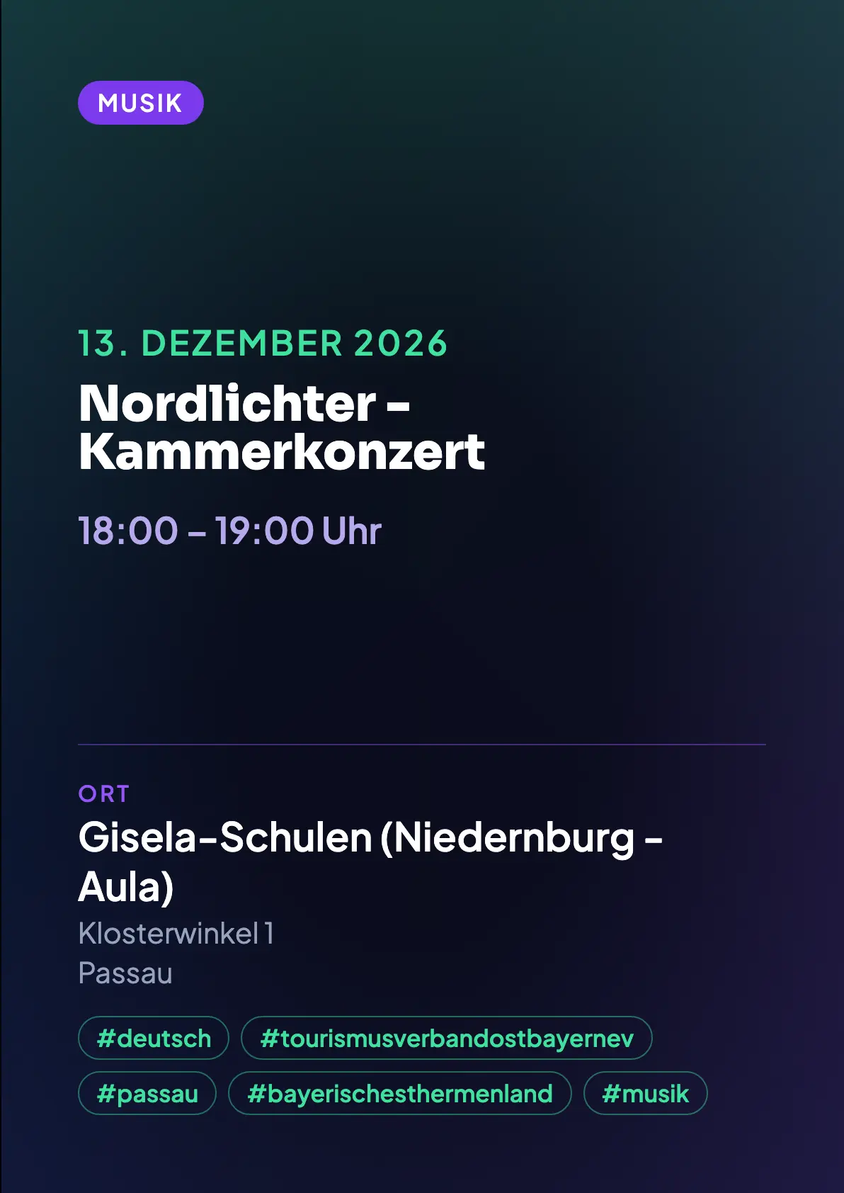 Veranstaltungsflyer