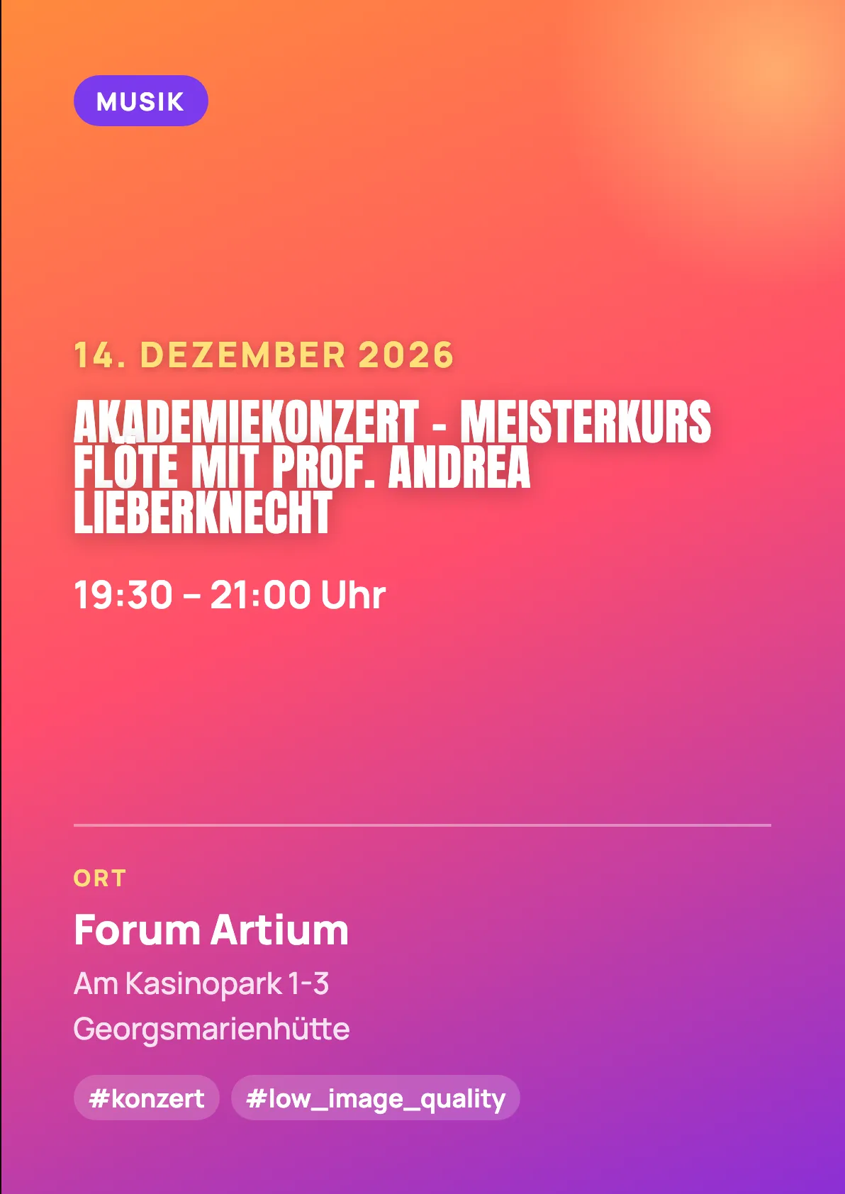 Veranstaltungsflyer