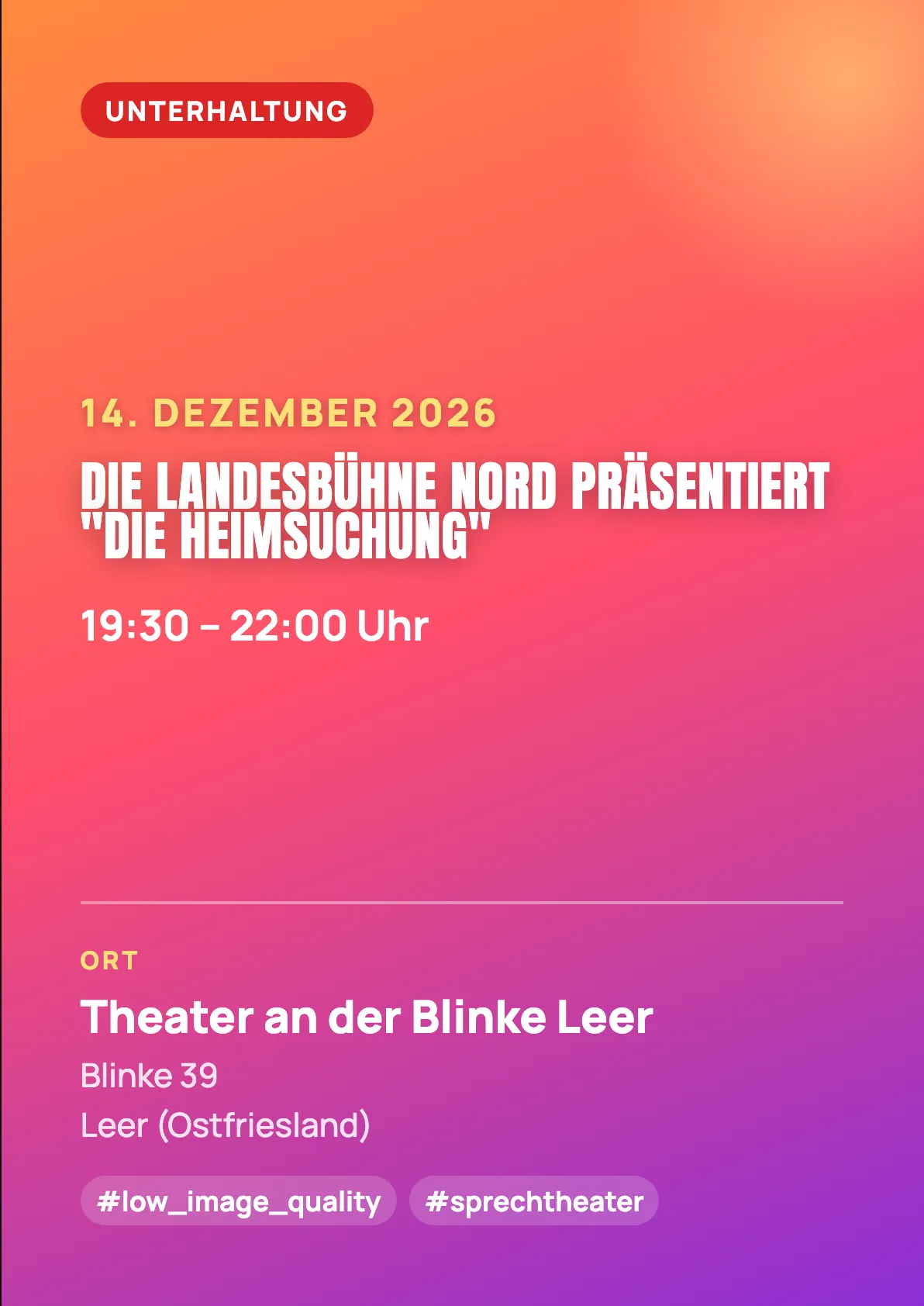 Veranstaltungsflyer