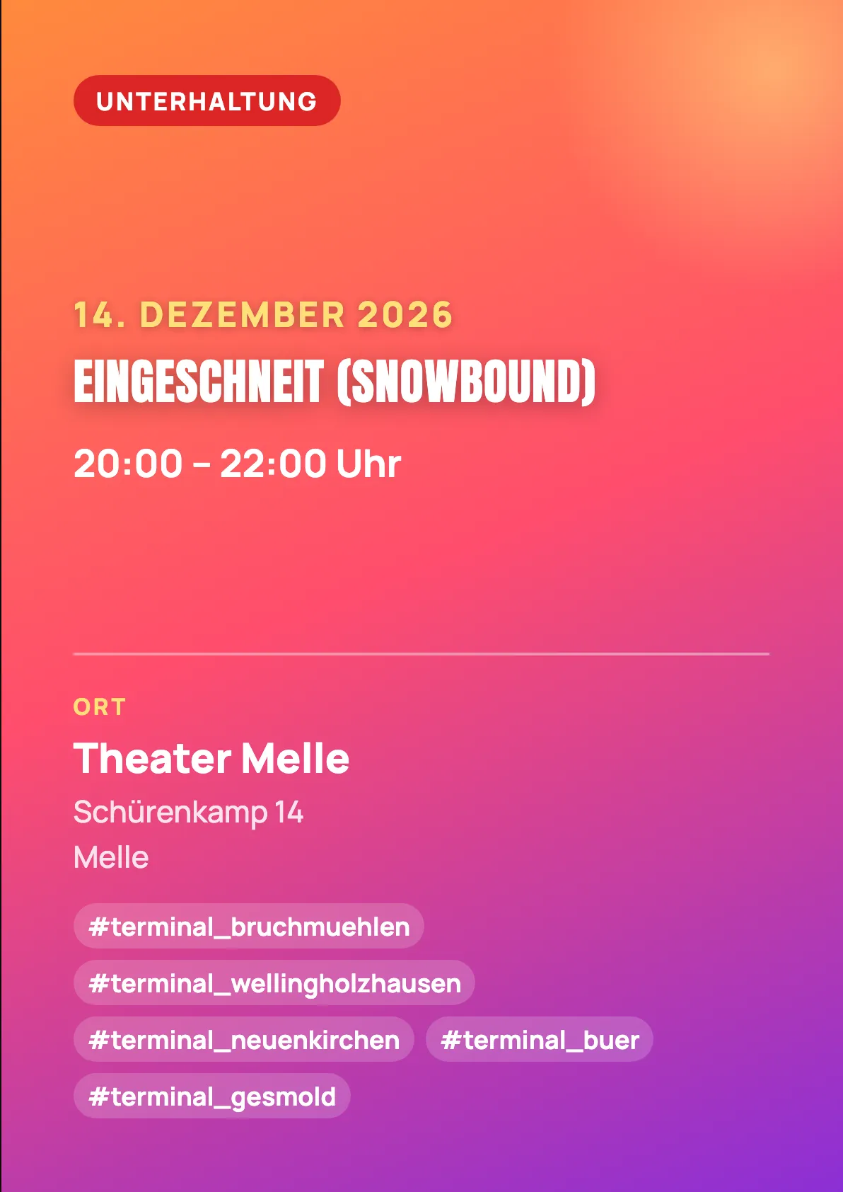 Veranstaltungsflyer